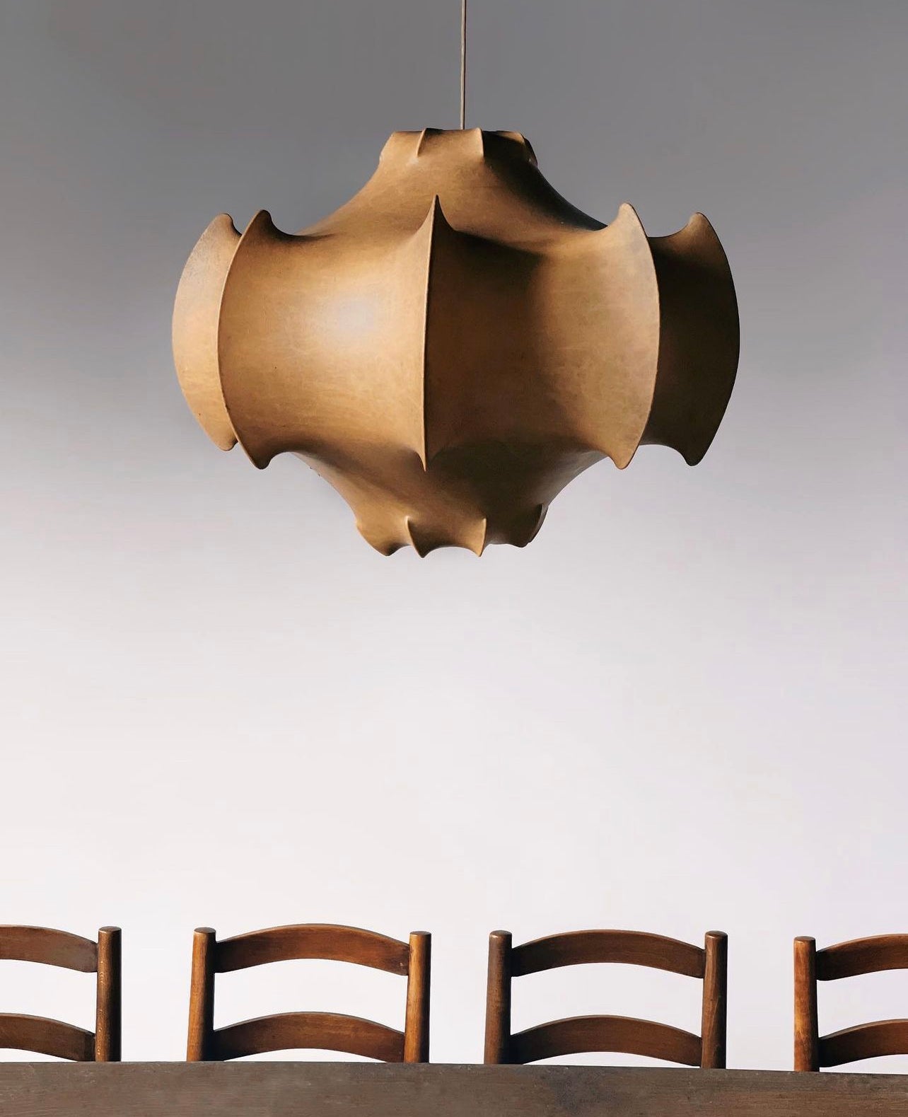 Viscontea Hanging Lamp & Georges Robert Dining Chairs