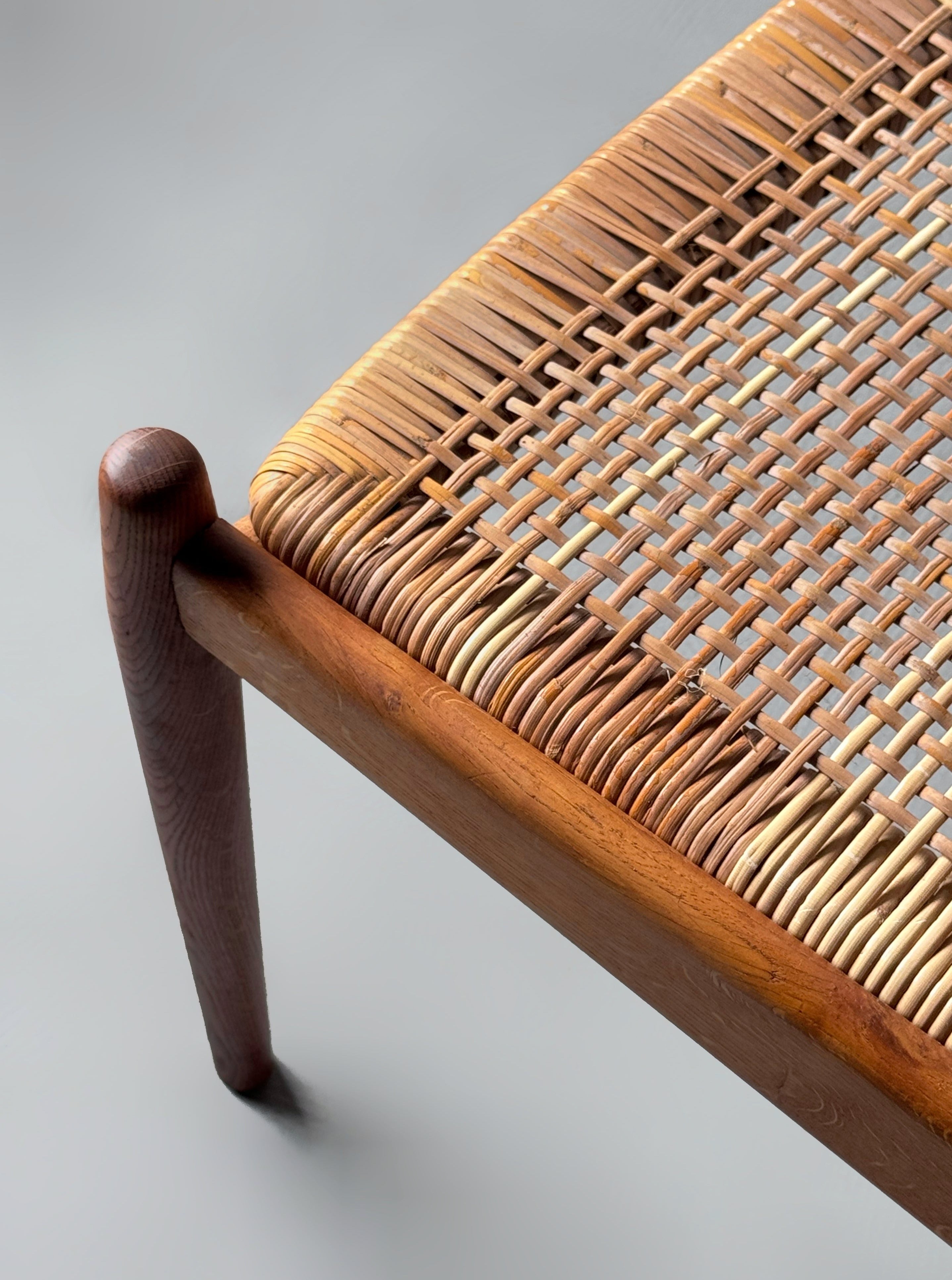 Model 51 chair oak & cane by Arne Vodder for Sibast Møbelfabrik