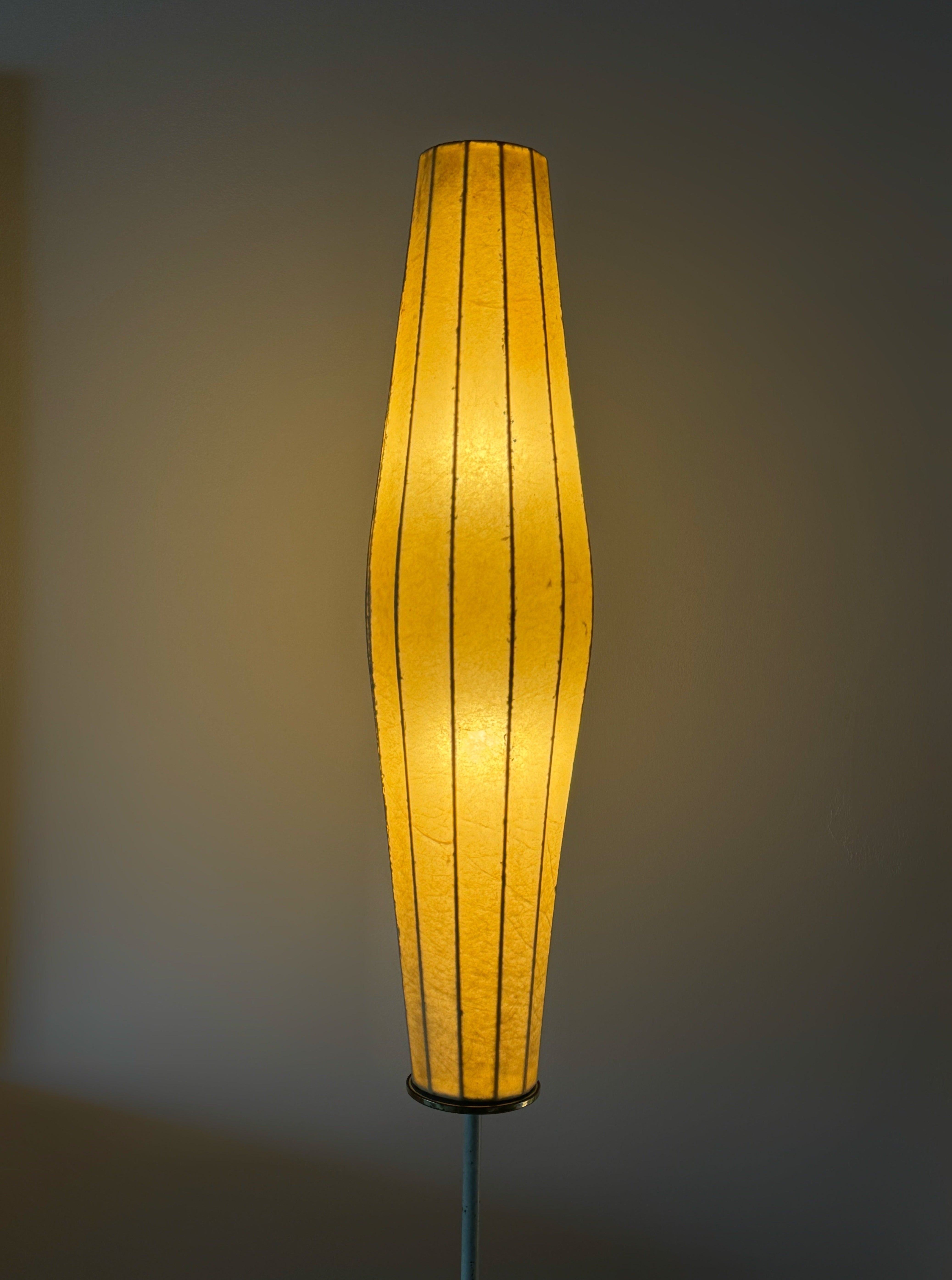 Extra Large Mid-Century Modern Cocoon Floor Lamp