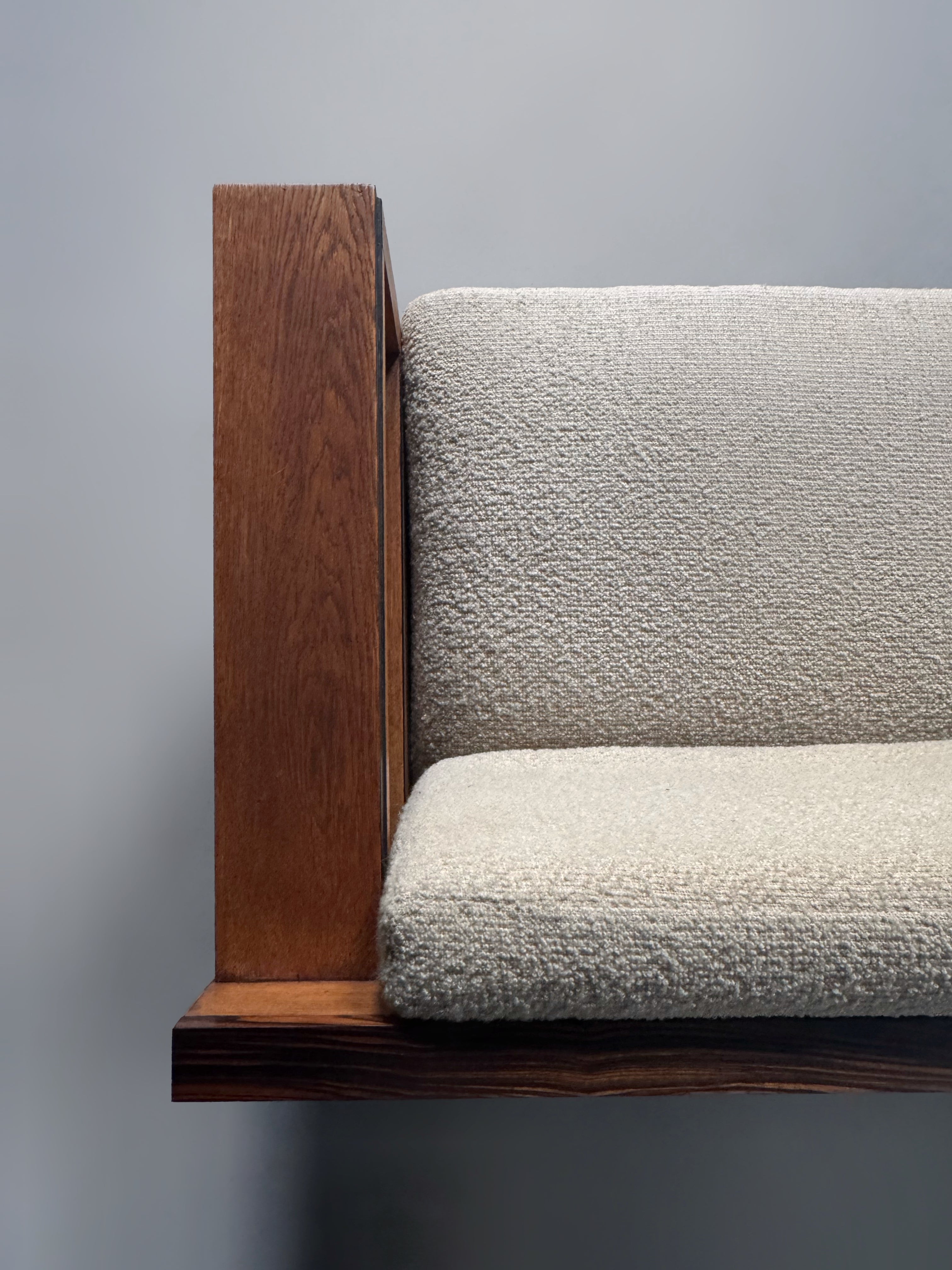 Oak Art Deco Modernist Sofa, 1920s