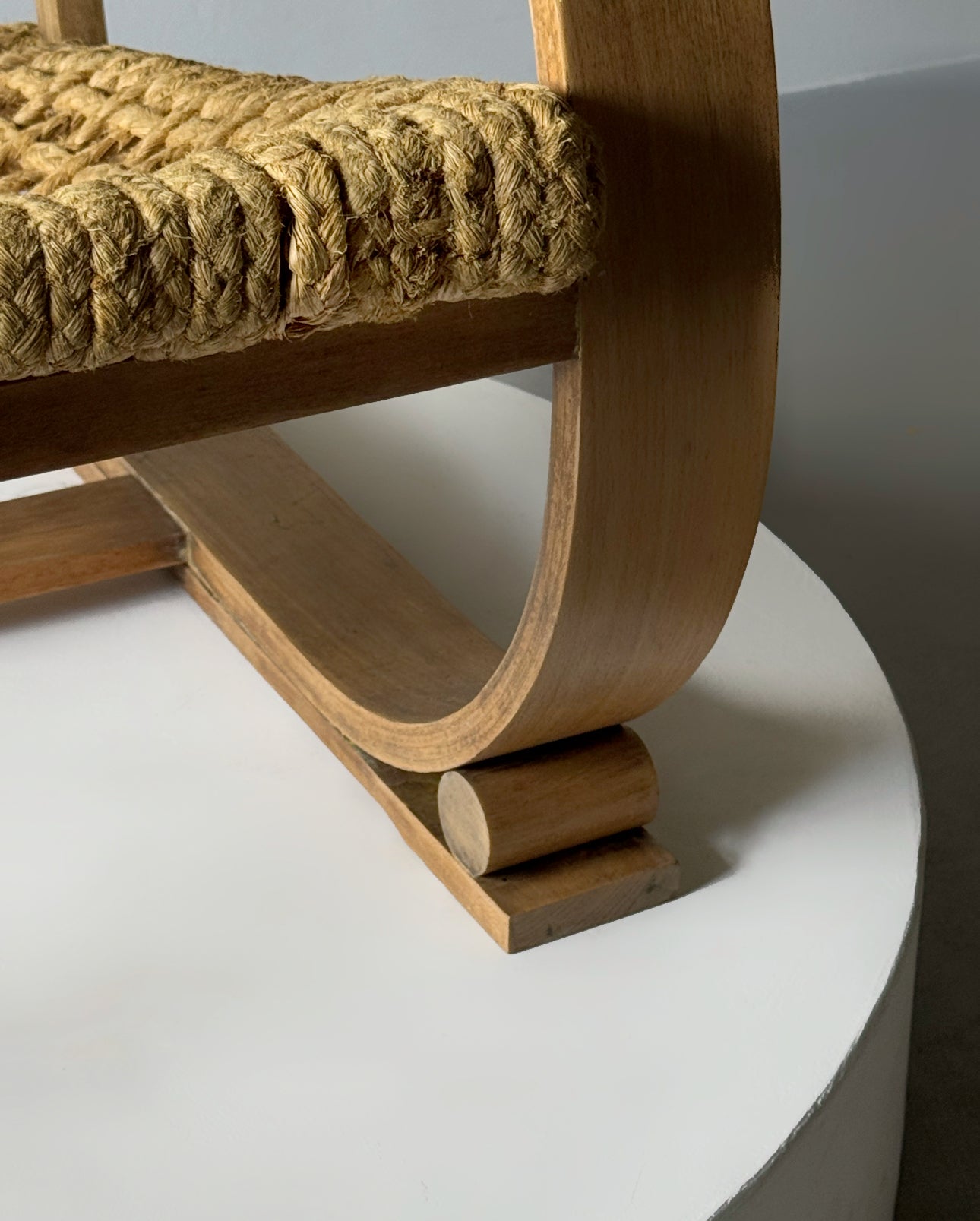 Rope armchairs by Adrien Audoux & Frida Minet for Vibo Vesoul, France 1940s