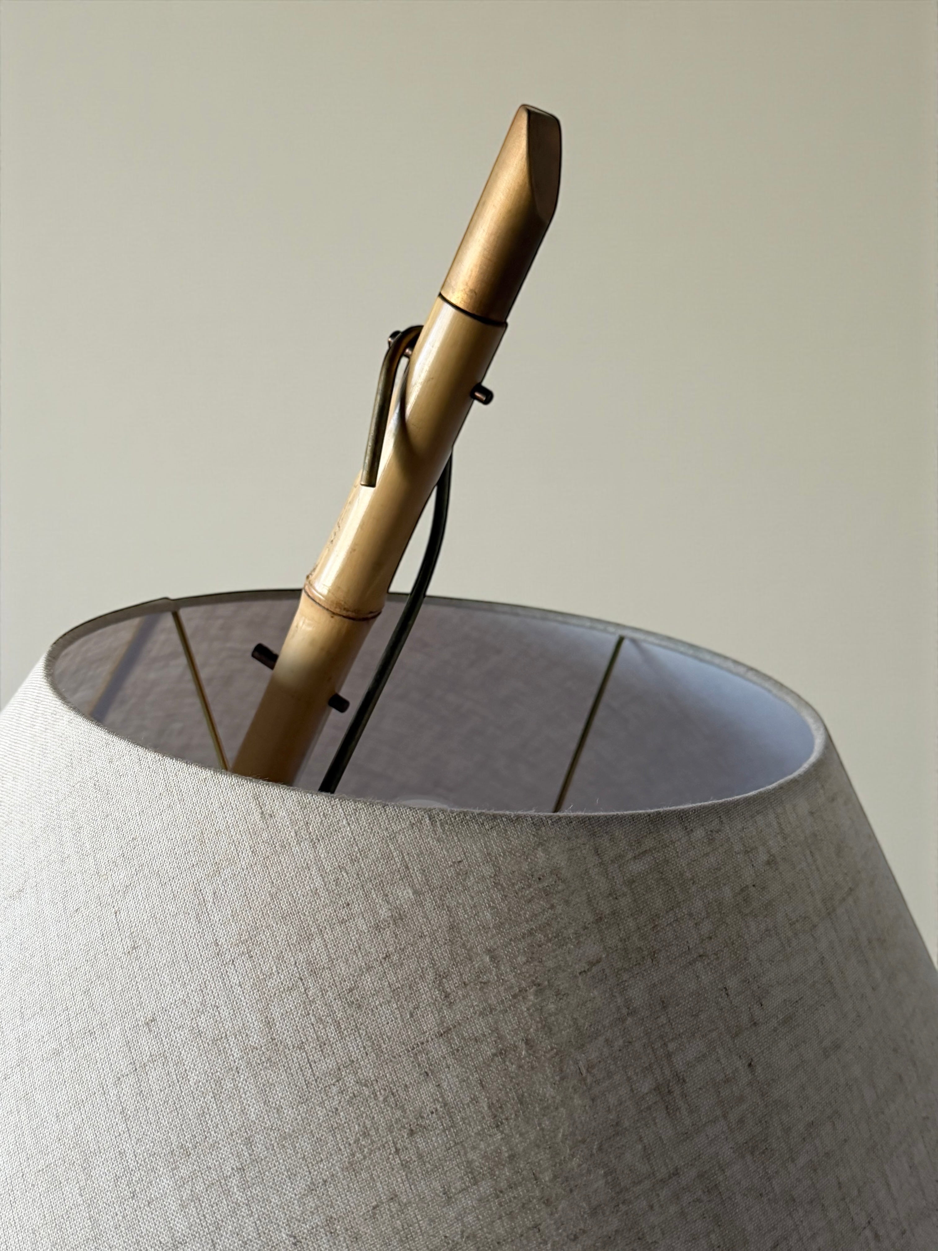 Bamboo Floor Lamp by J. T. Kalmar, Austria 1930s