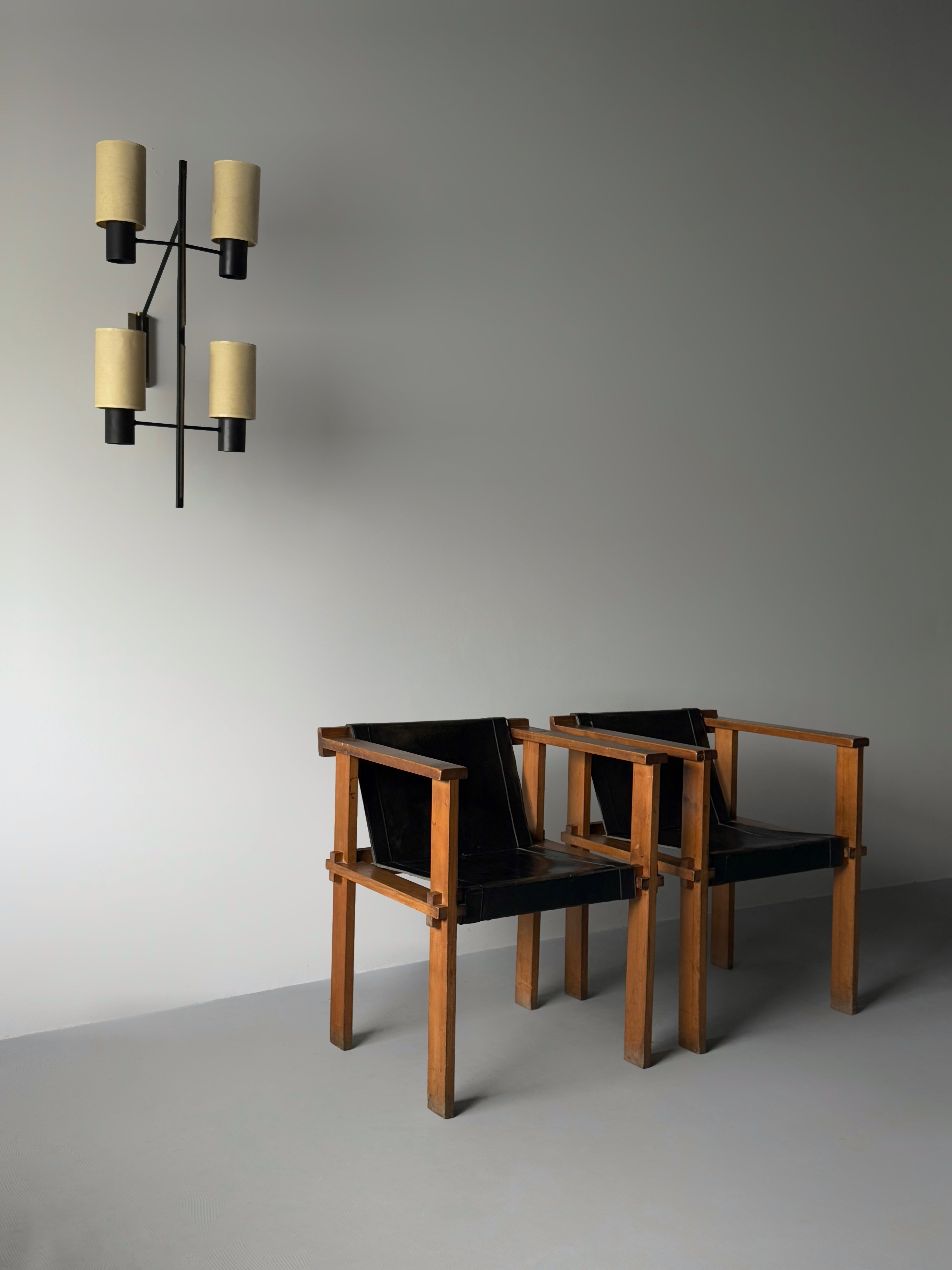 Wall Lamp by Maison Lunel France 1950s