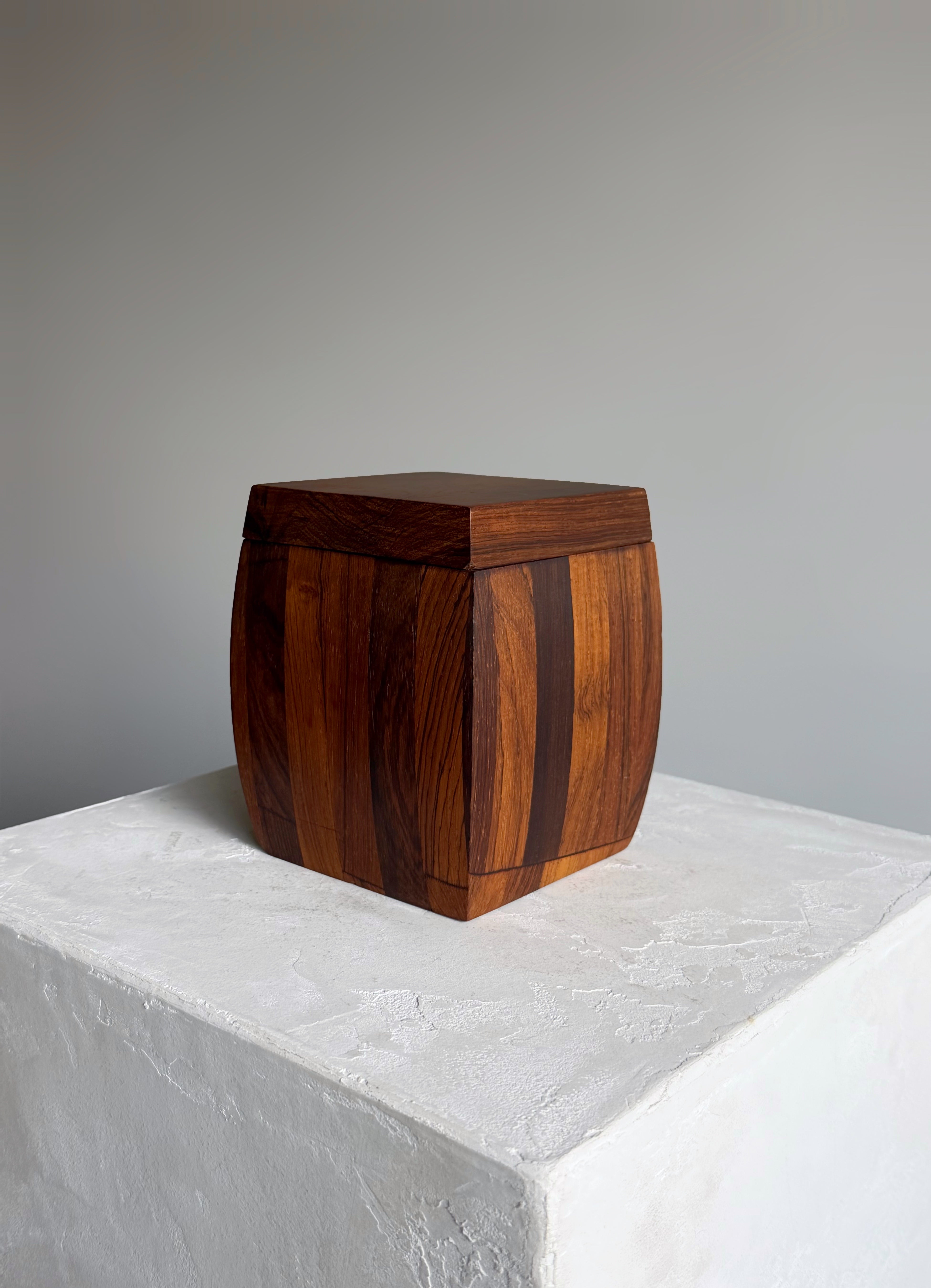 Jean Gillon Tobacco Jar made of Jacaranda Wood HAND MADE