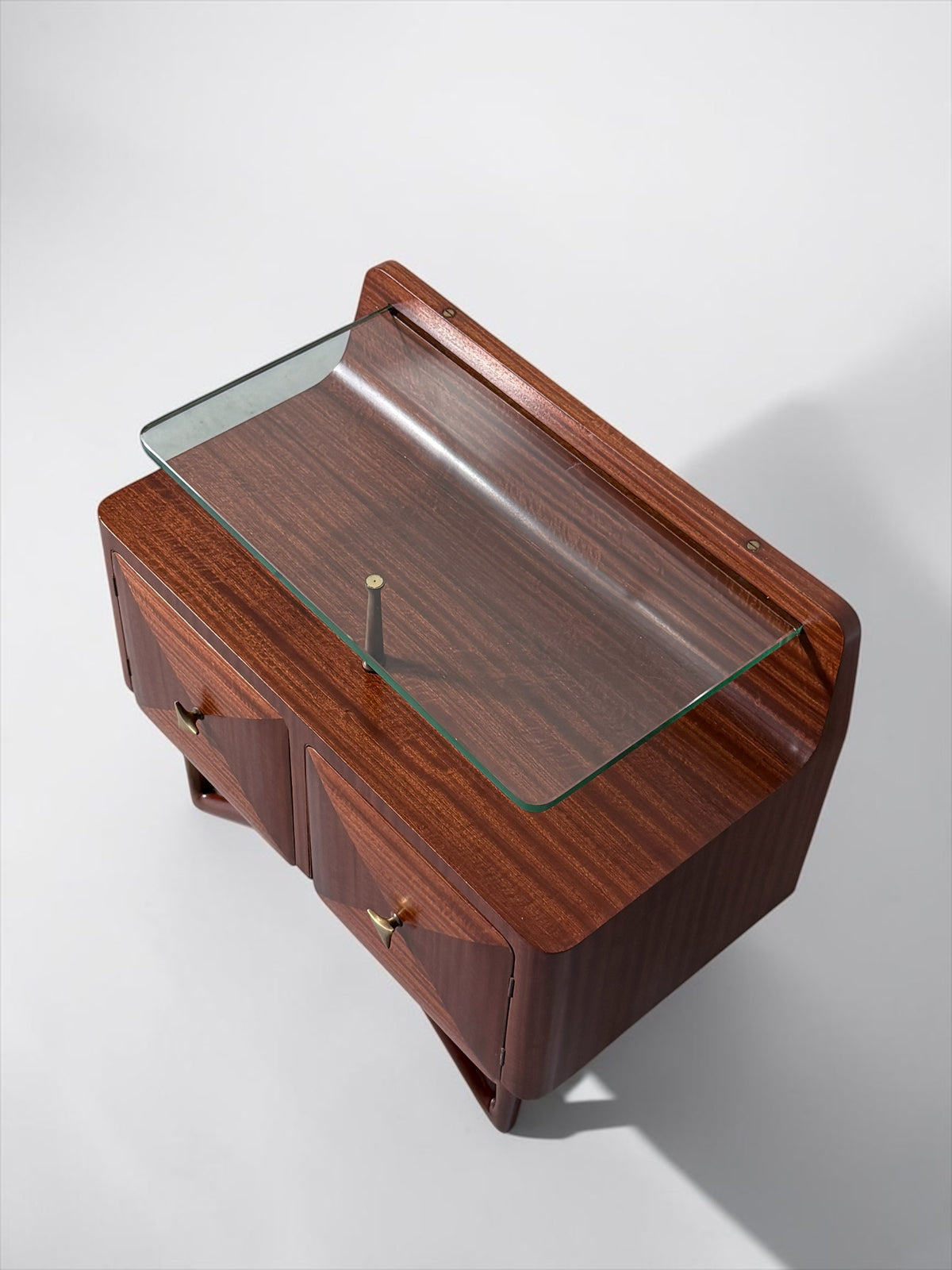Pair of Italian Bedside Cabinets, Italy 1950s