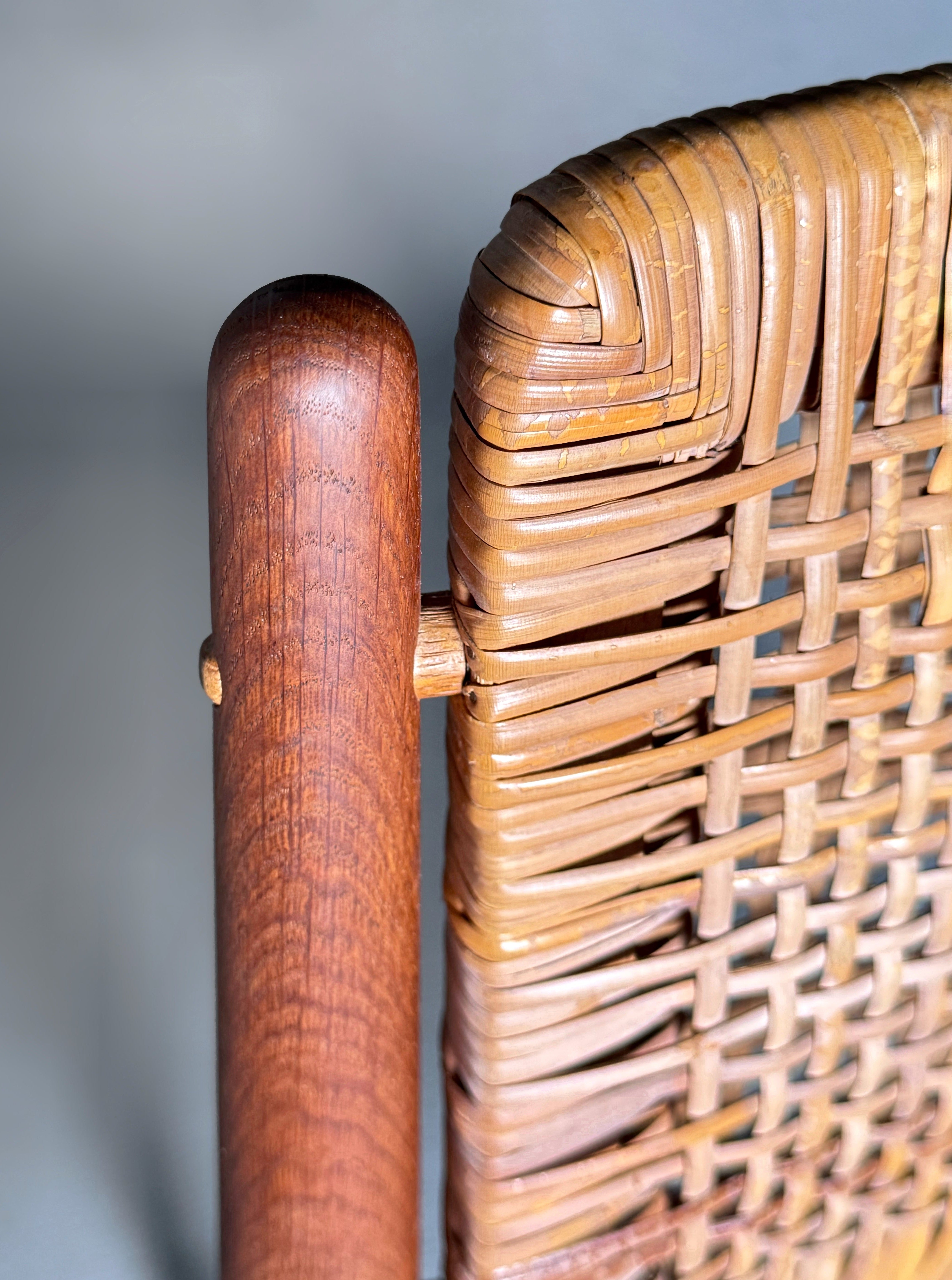 Model 51 chair oak & cane by Arne Vodder for Sibast Møbelfabrik