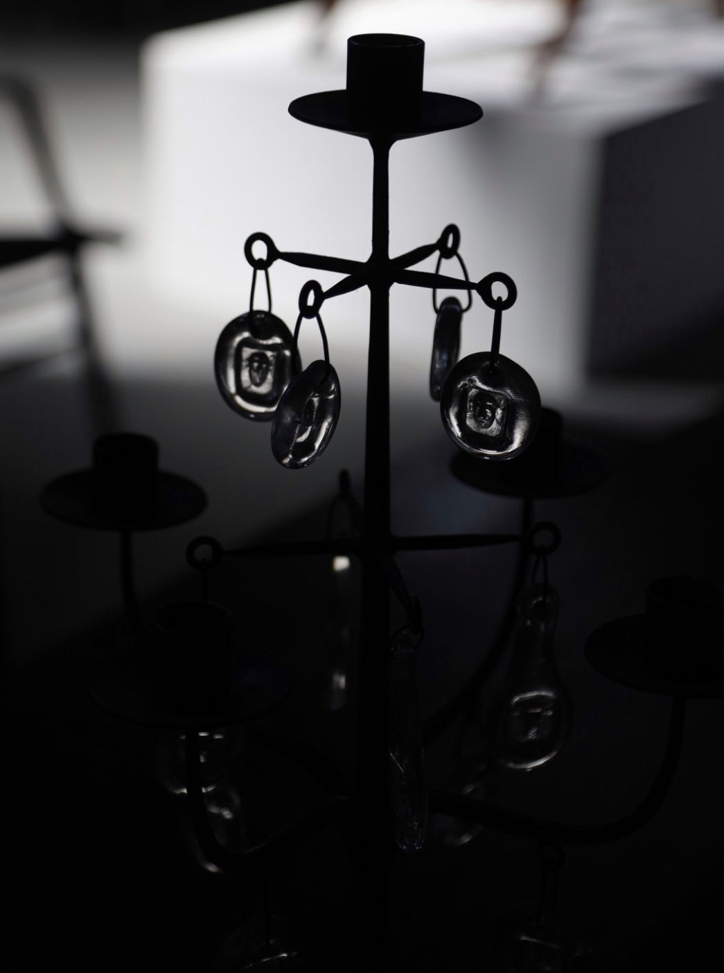 Rare Iron candelabra by Erik Höglund