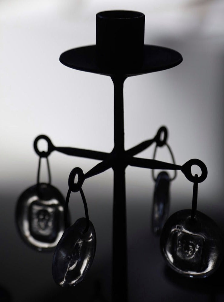 Rare Iron candelabra by Erik Höglund