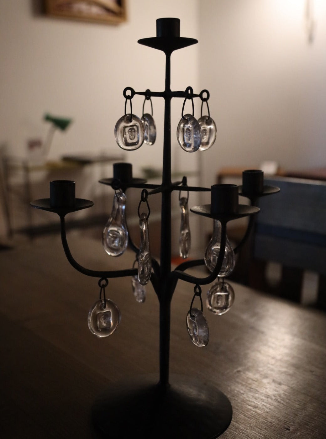 Rare Iron candelabra by Erik Höglund