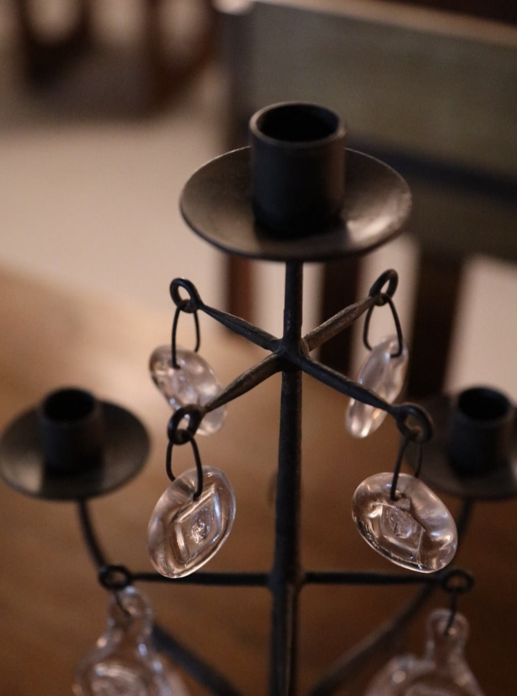 Rare Iron candelabra by Erik Höglund