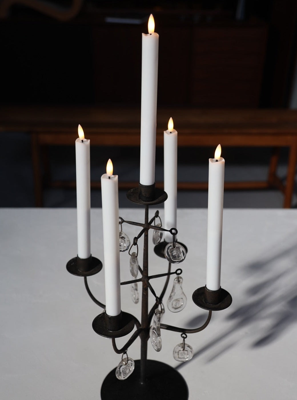 Rare Iron candelabra by Erik Höglund