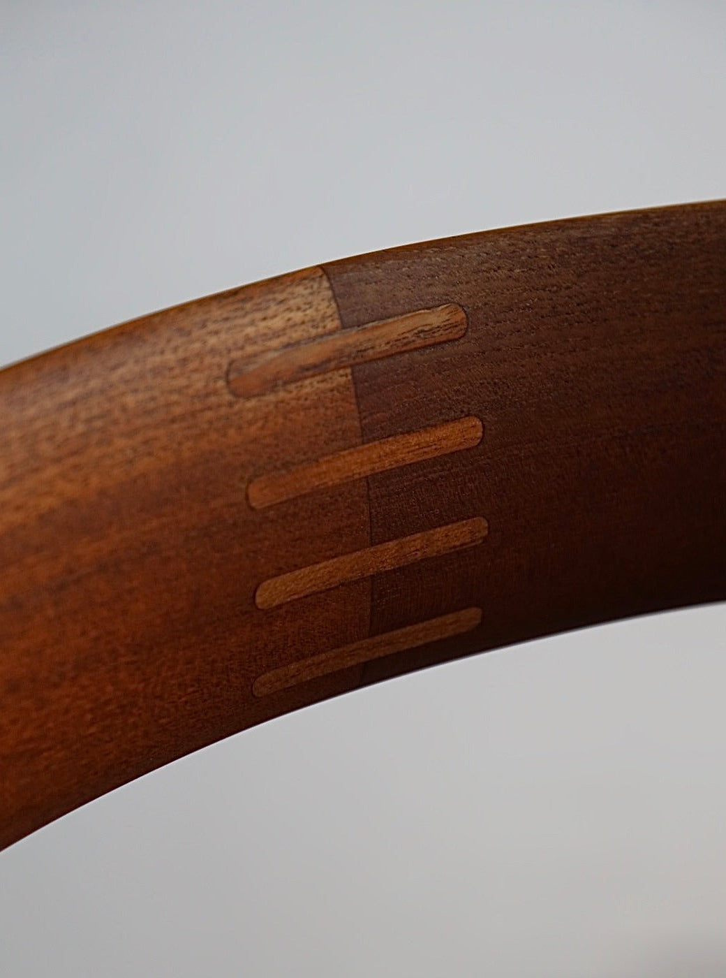 Set of 4 dining chairs in oak with teak backrest by Kurt Østervig