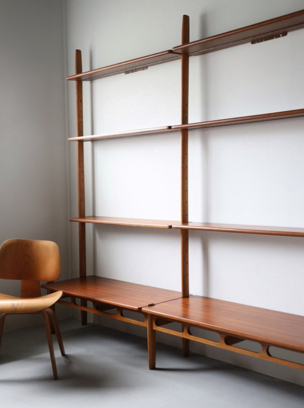 Shelving Unit in teak & oak by William Watting