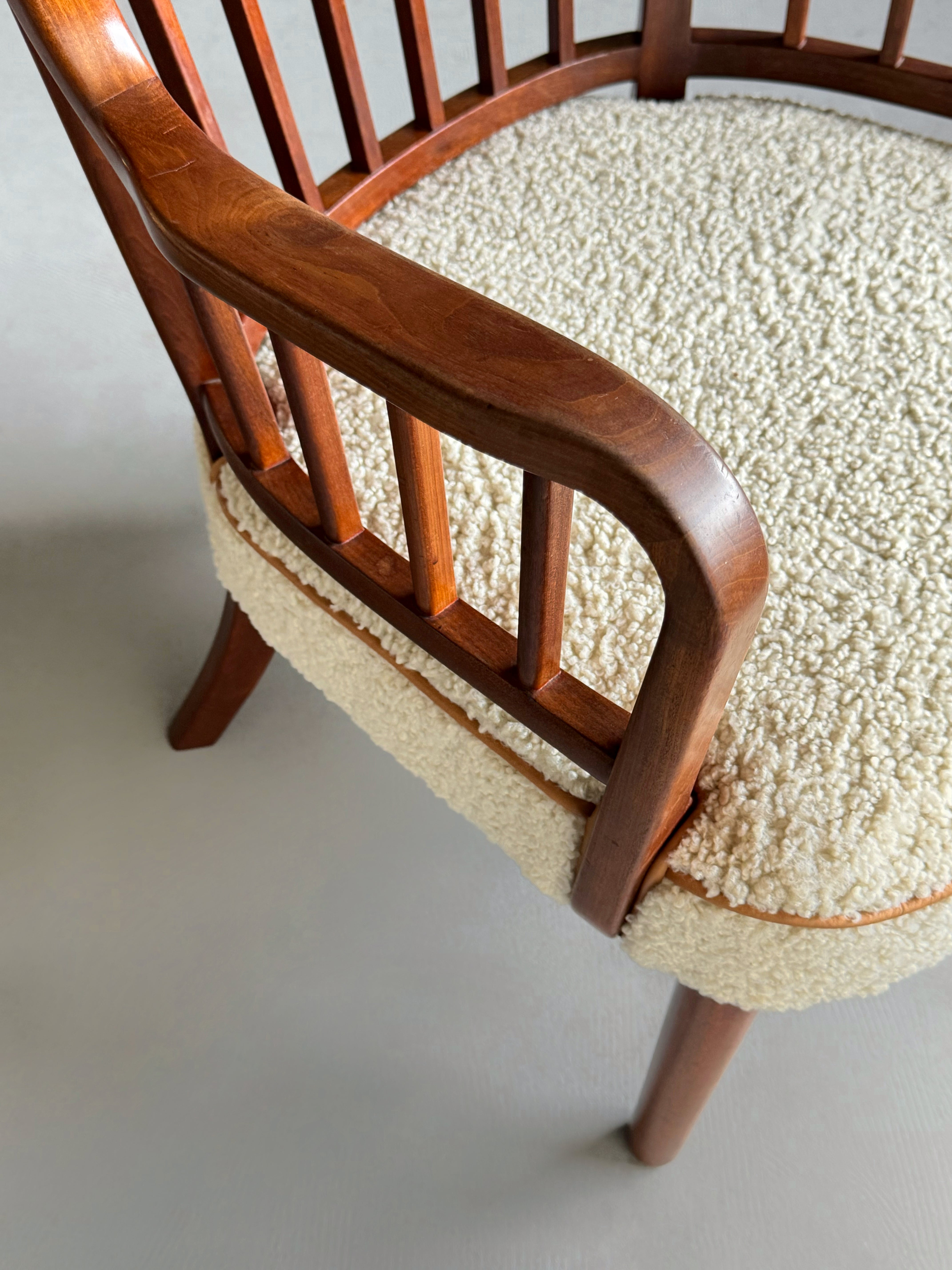 Danish cabinetmaker armchair in Cuban mahogany