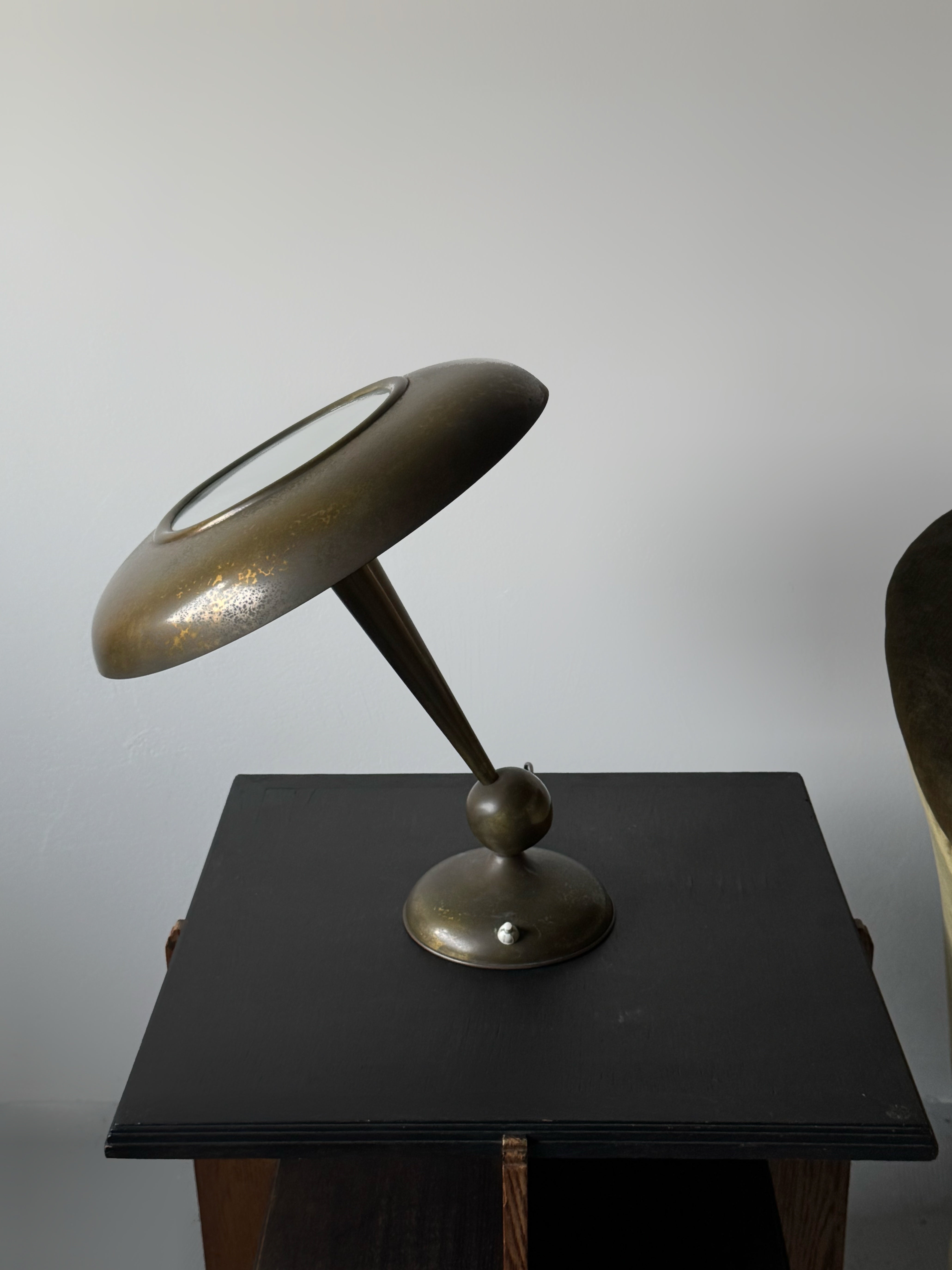 Italian Table Lamp in Brass by Oscar Torlasco for Lumi, 1950s