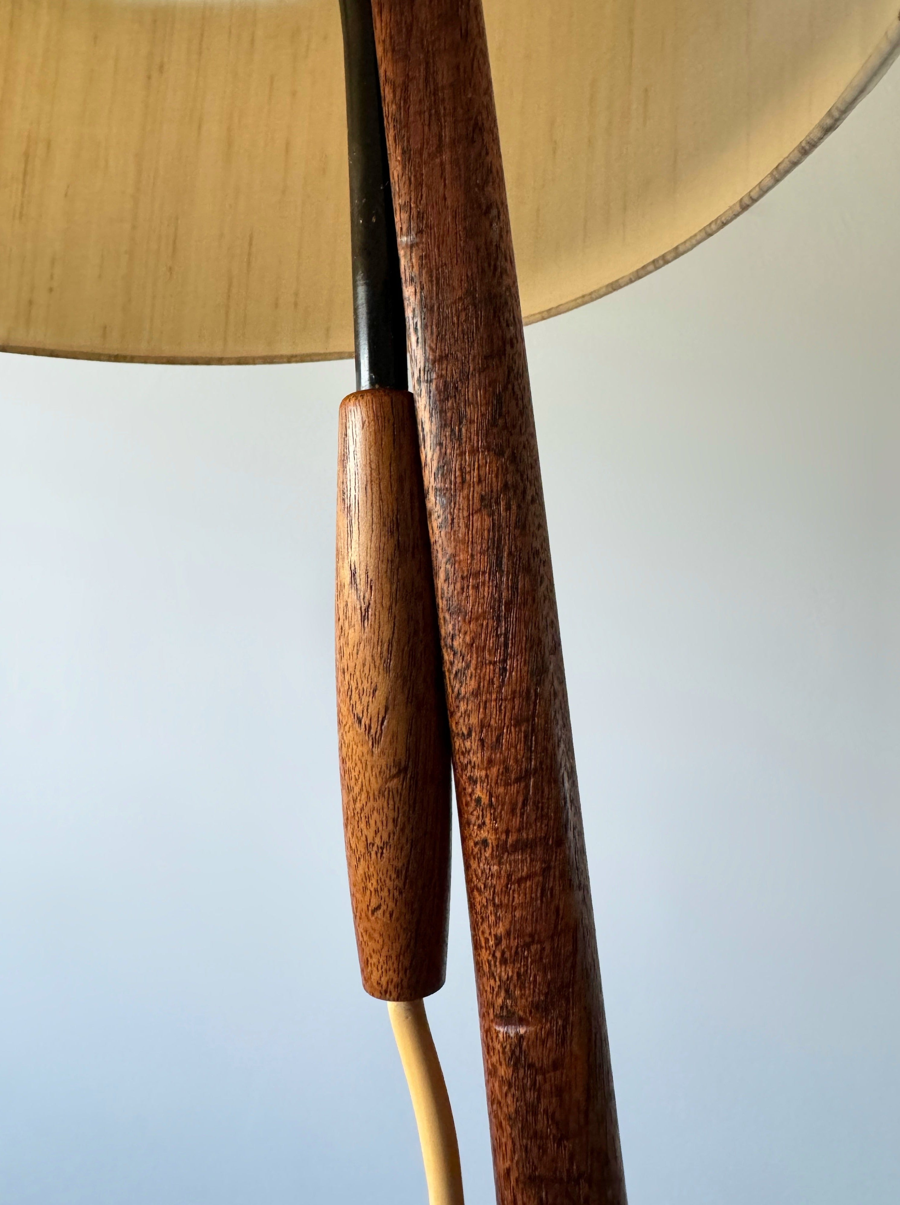 Vintage Adjustable Lampshade Floor Lamp 1950s