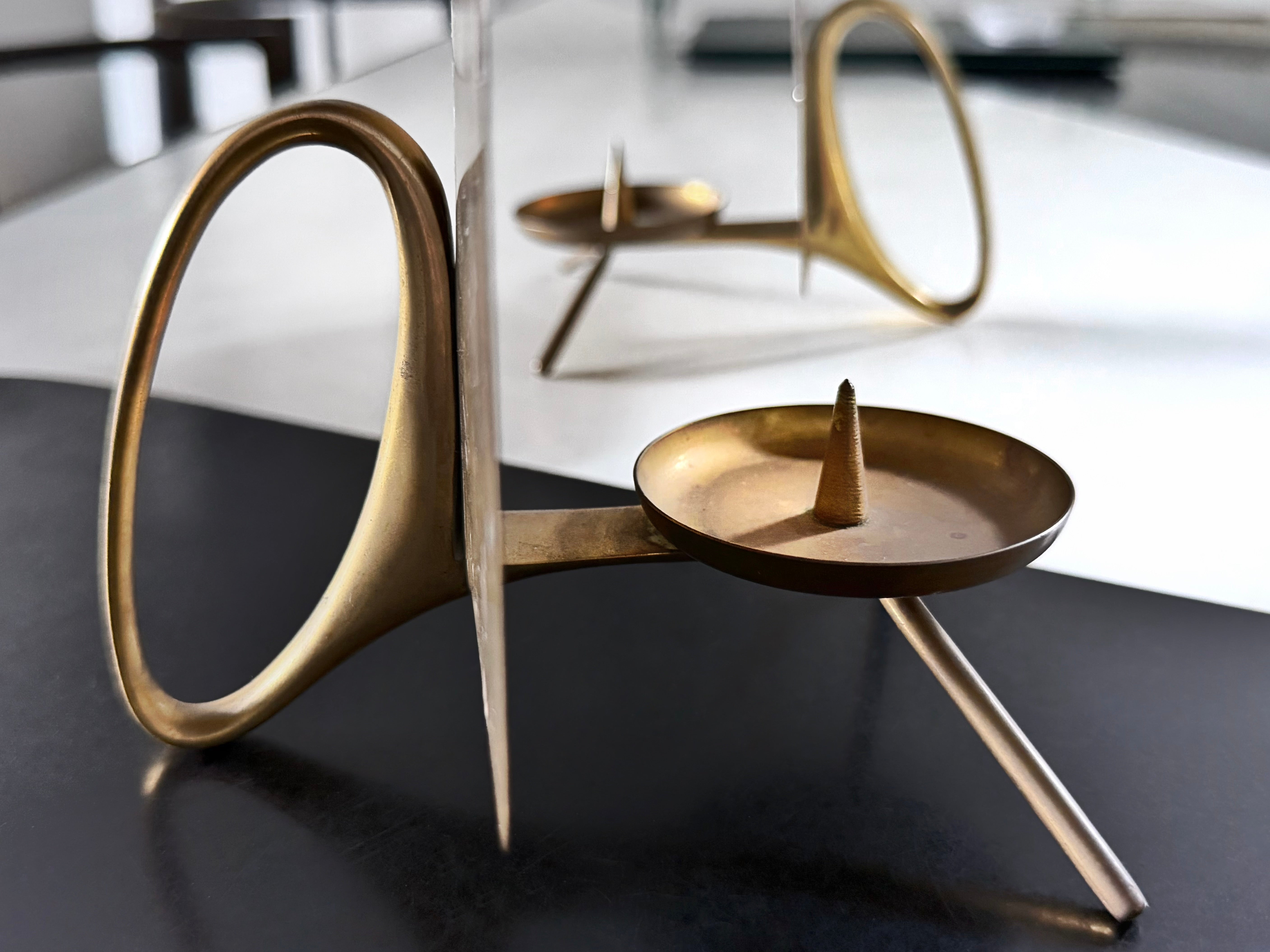 Pair of Candlesticks by Carl Auböck, Vienna 1950