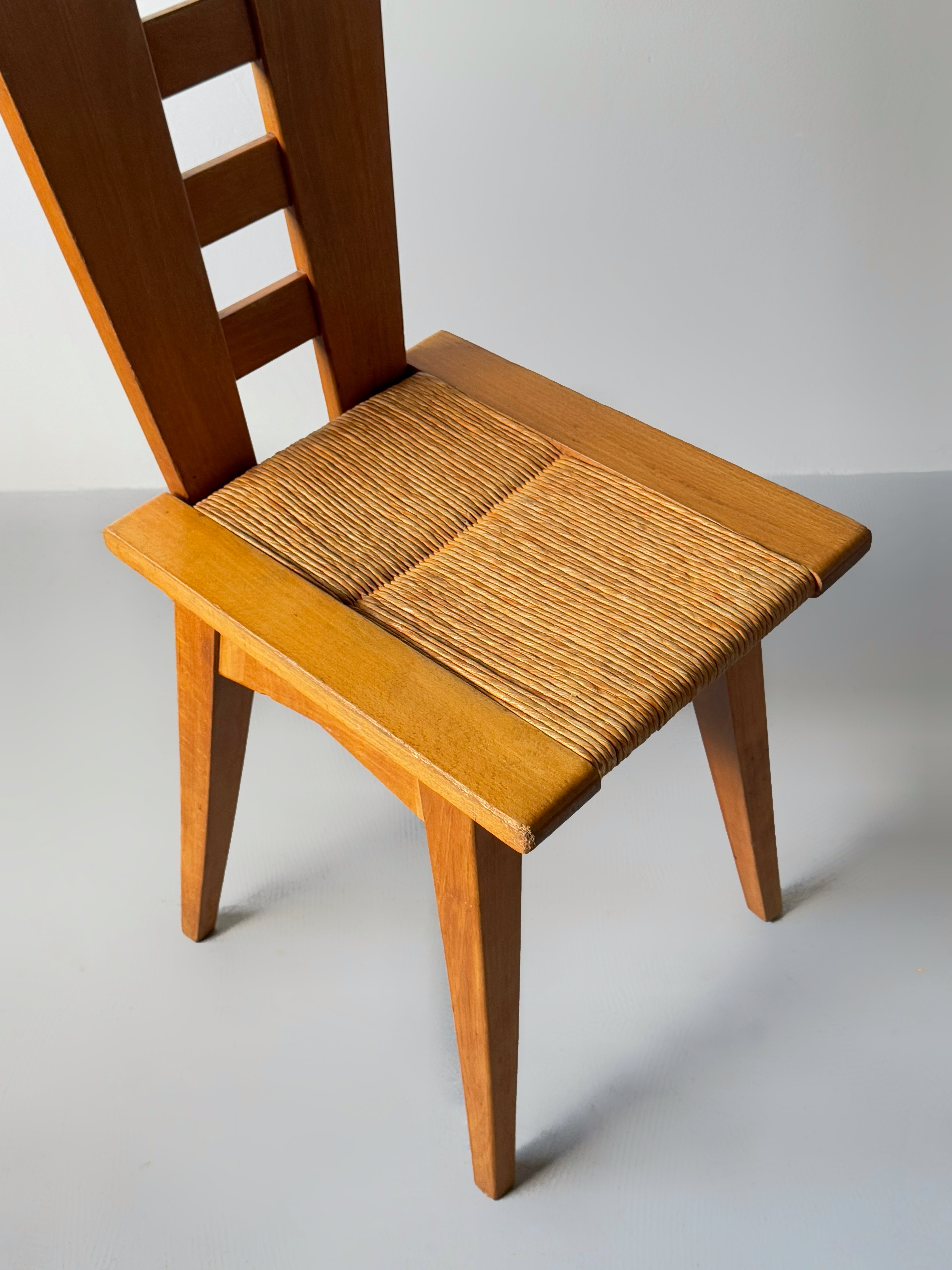 Set of 4 Chairs by Henri Jacques Le Meme, France 1938