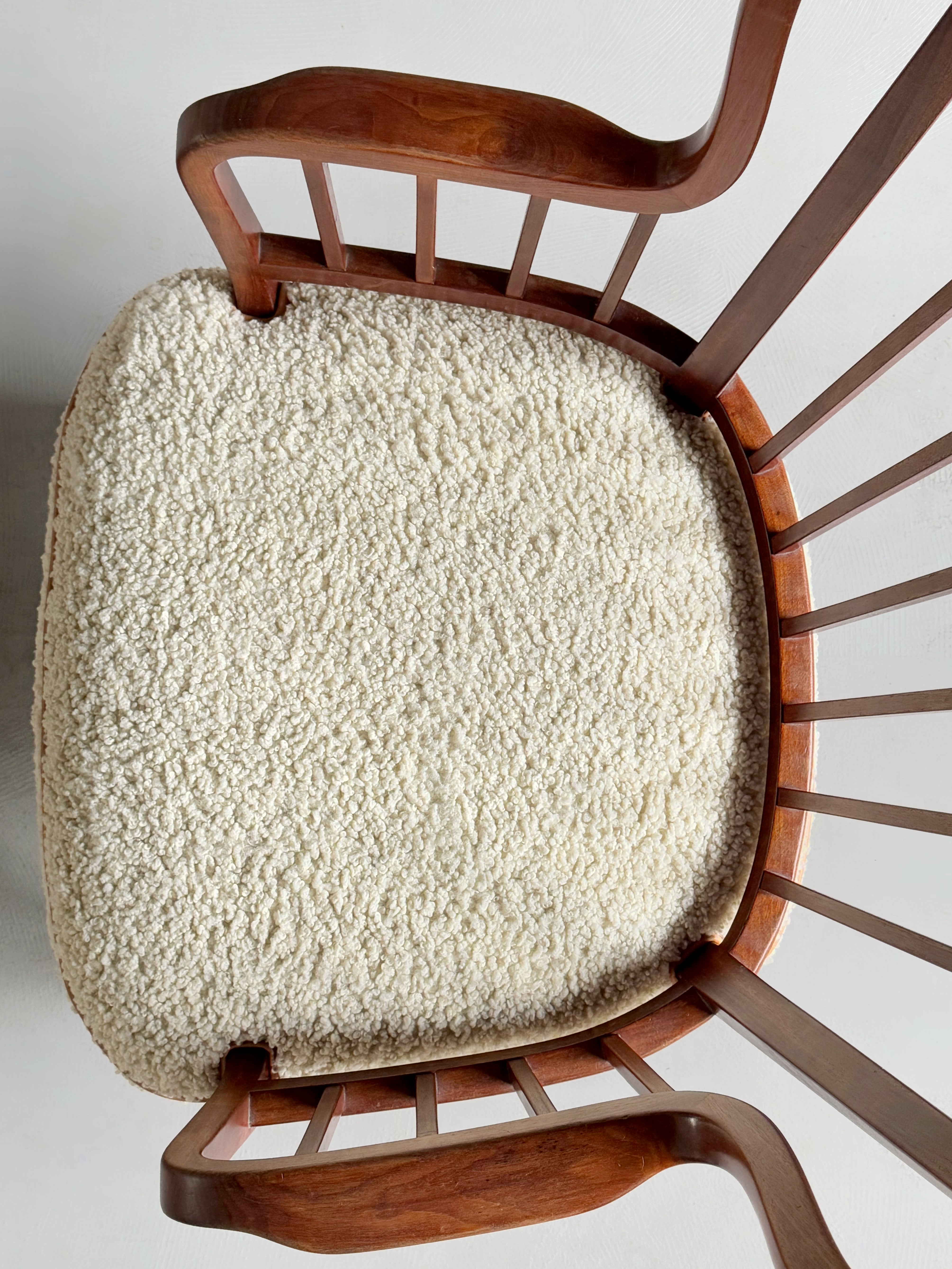 Danish cabinetmaker armchair in Cuban mahogany