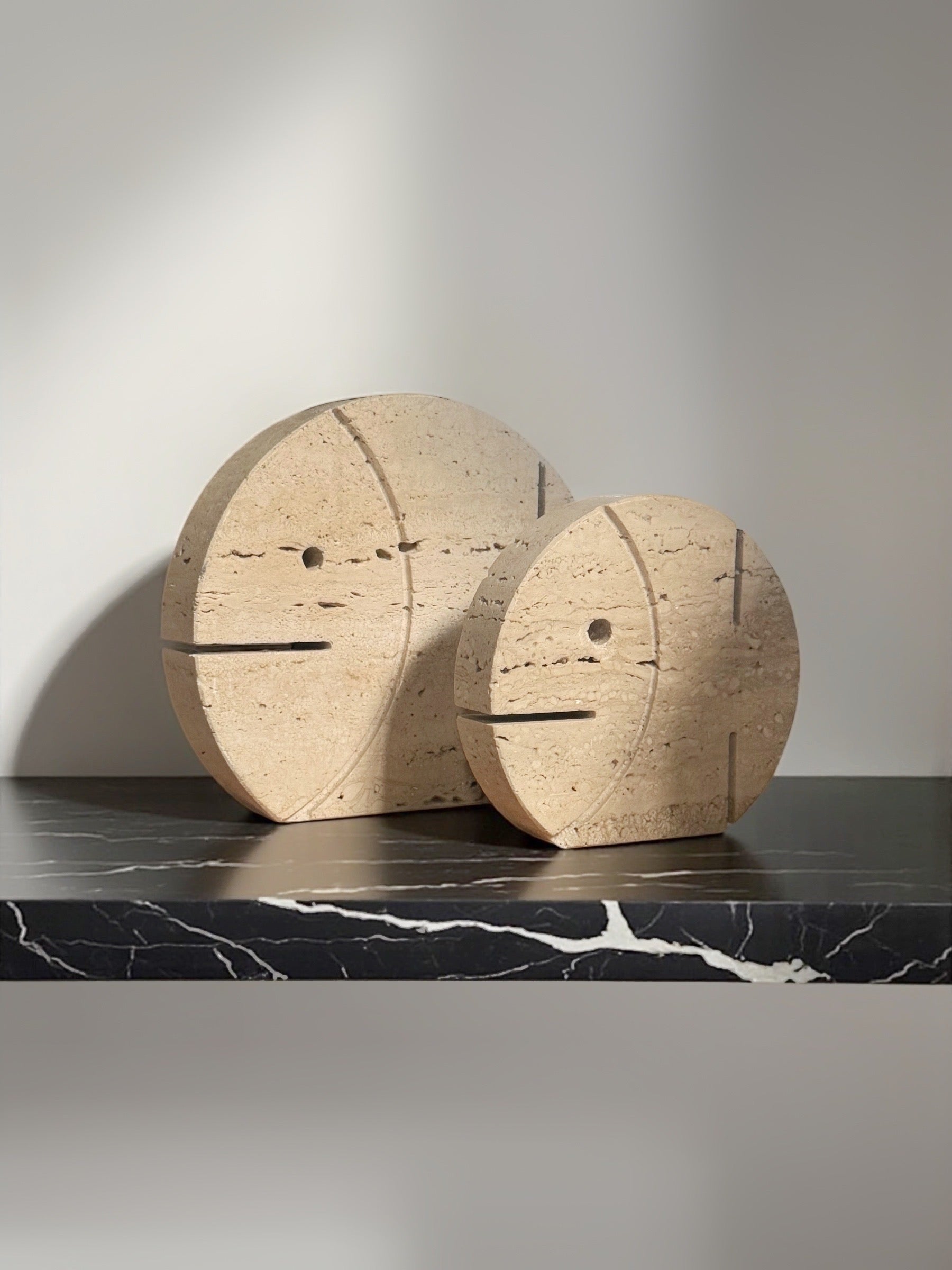 Travertine Fish Sculpture by Enzo Mari for Fratelli Mannelli, Italy 1970s