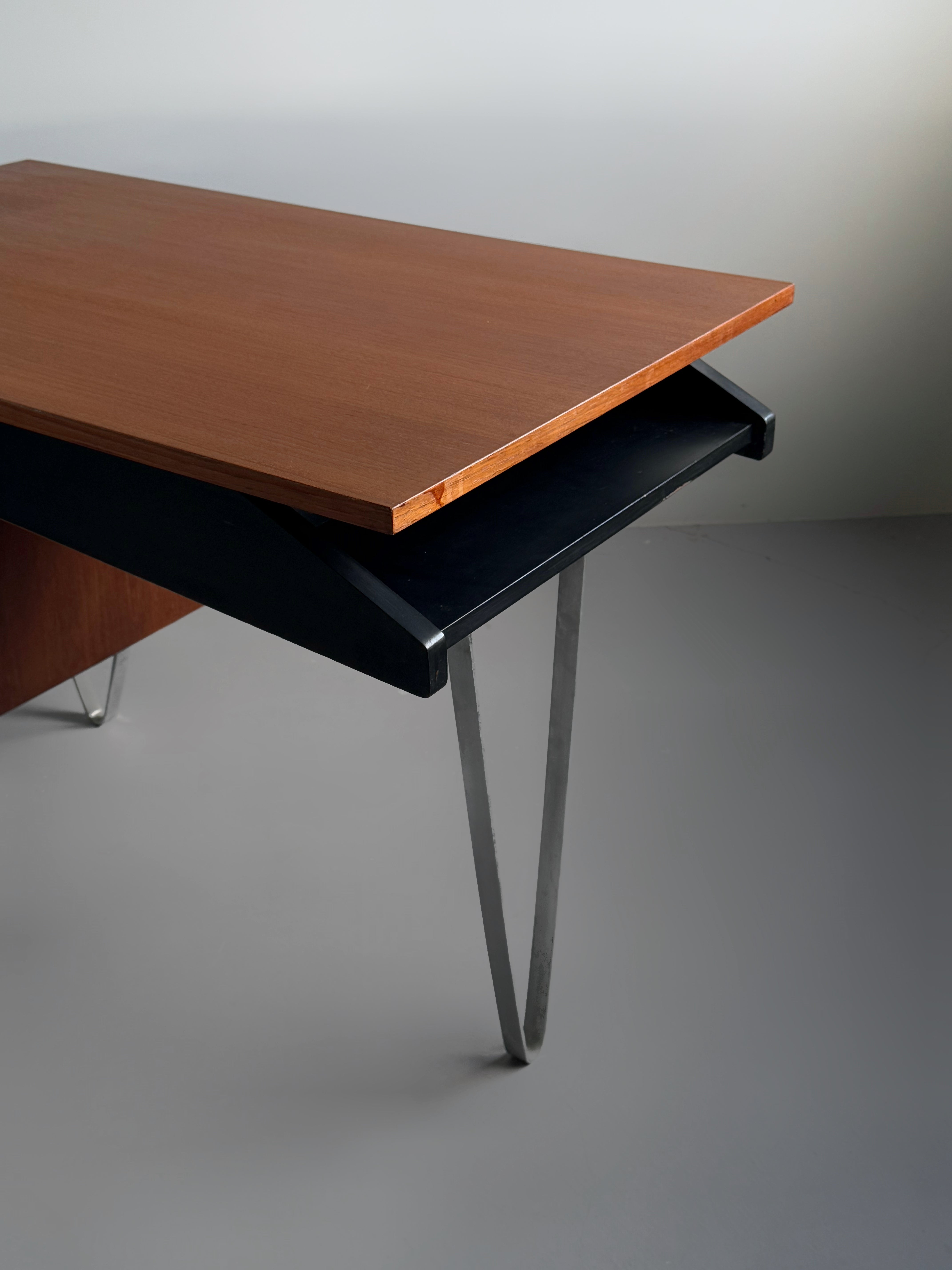 Hairpin Writing Desk by Cees Braakman for Pastoe, Netherlands 1960s