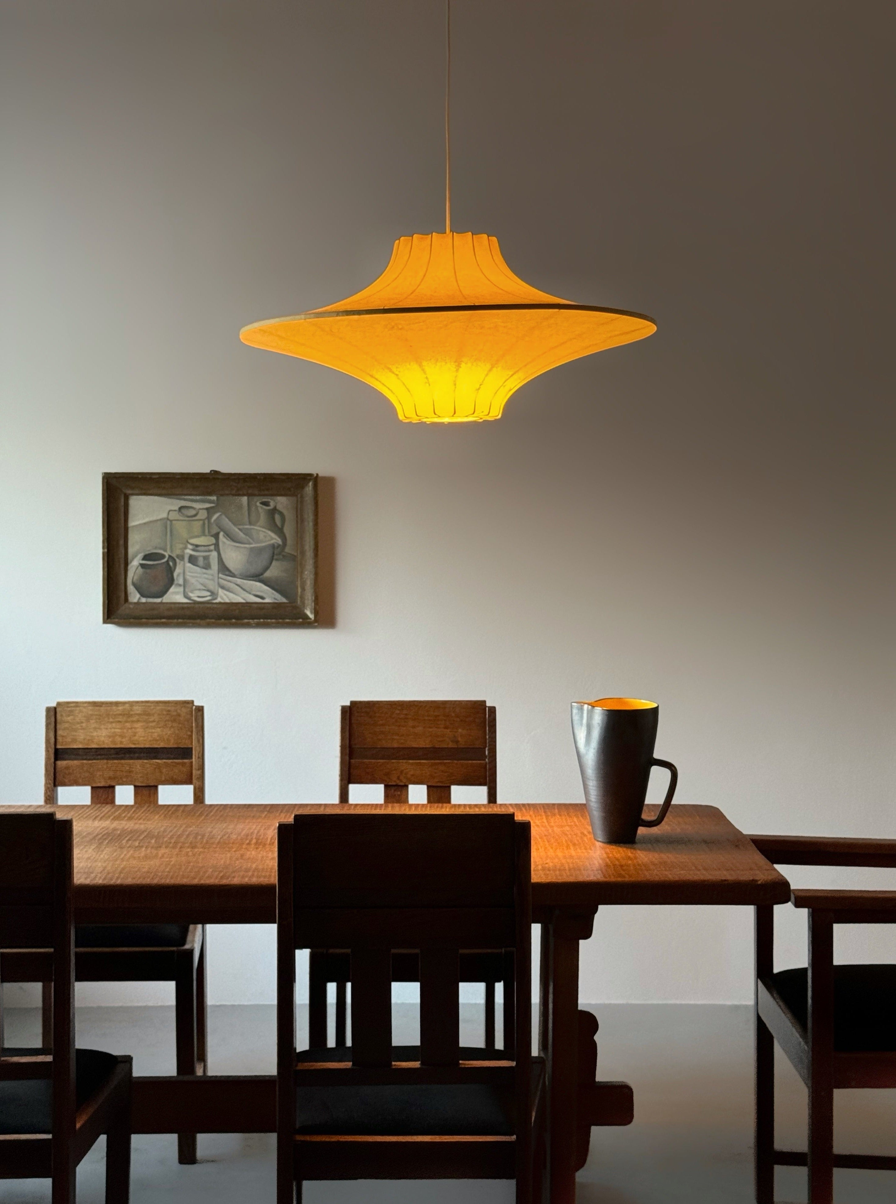 Vintage Cocoon Pendant Lamp by Achille and Pier Castiglioni for Flos