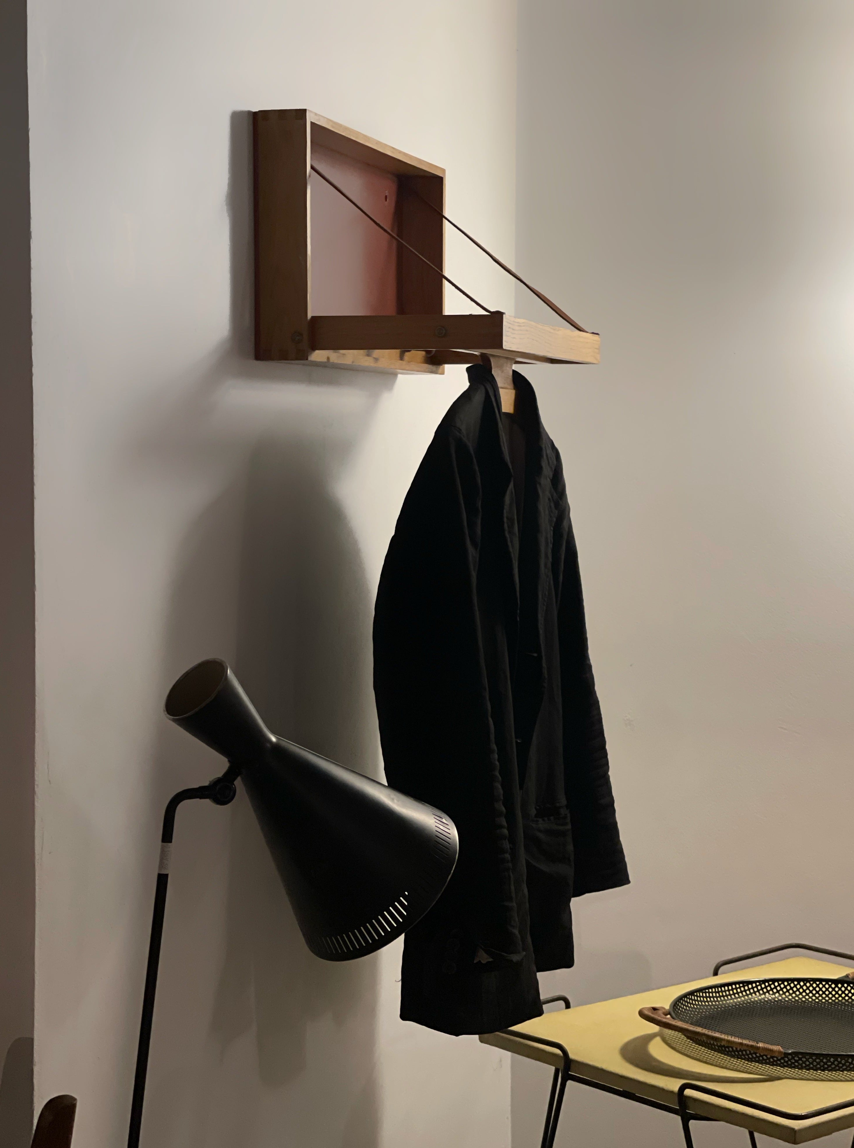 Wall Coat Hanger Valet in Teak by Hoff & Østergaard, Denmark, 1960s