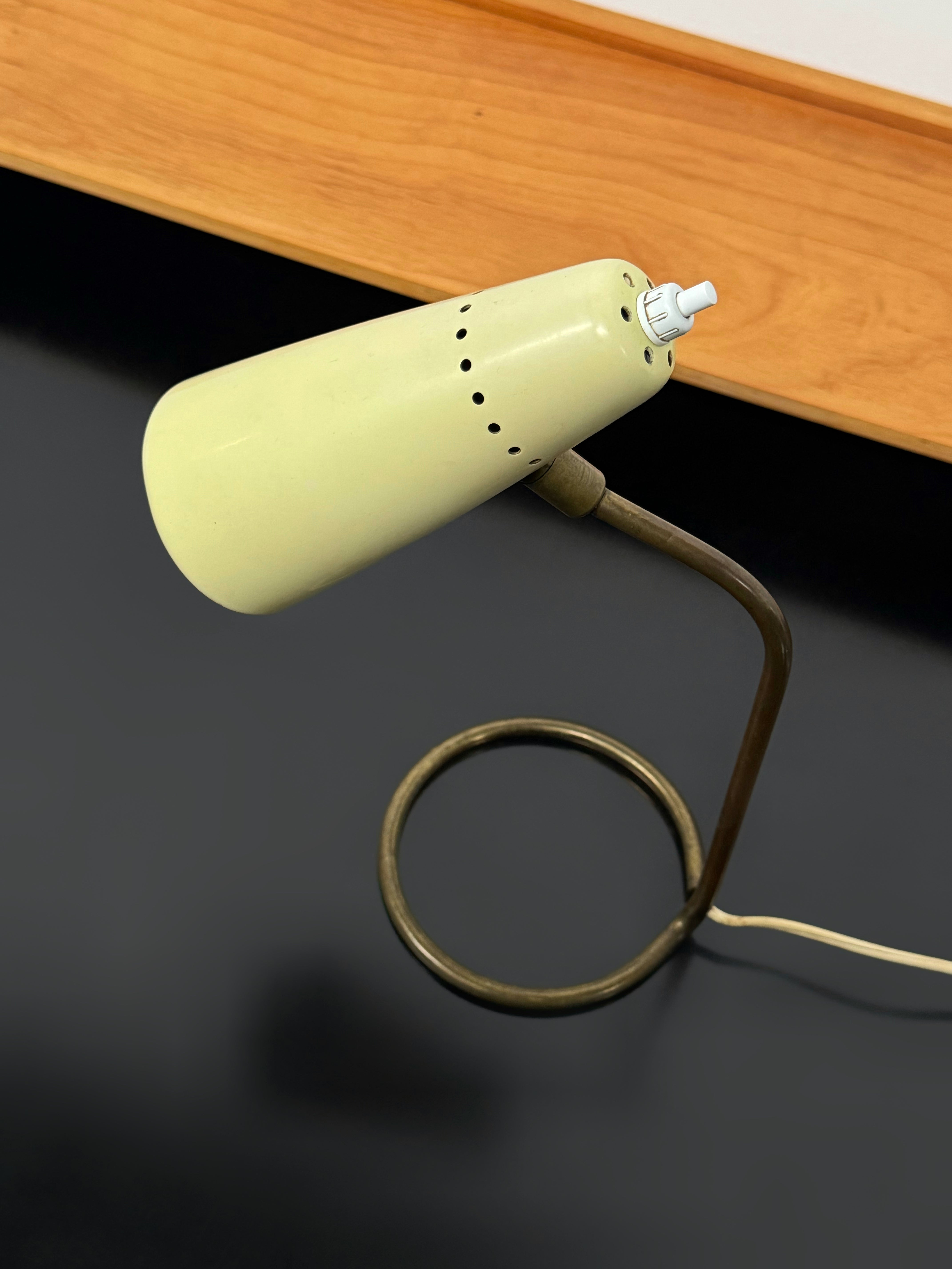 1950s Stilnovo Adjustable Metal Table Lamp