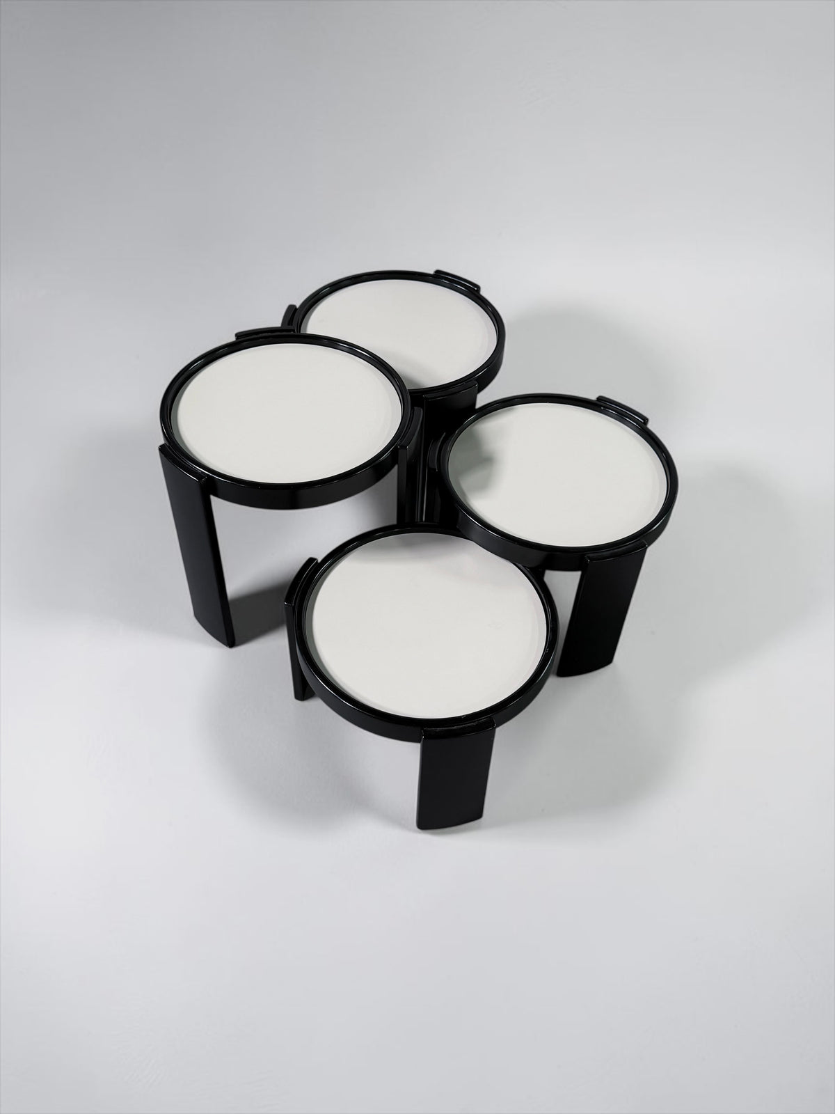 Model 780 Nesting Tables by Gianfranco Frattini for Cassina, Italy
