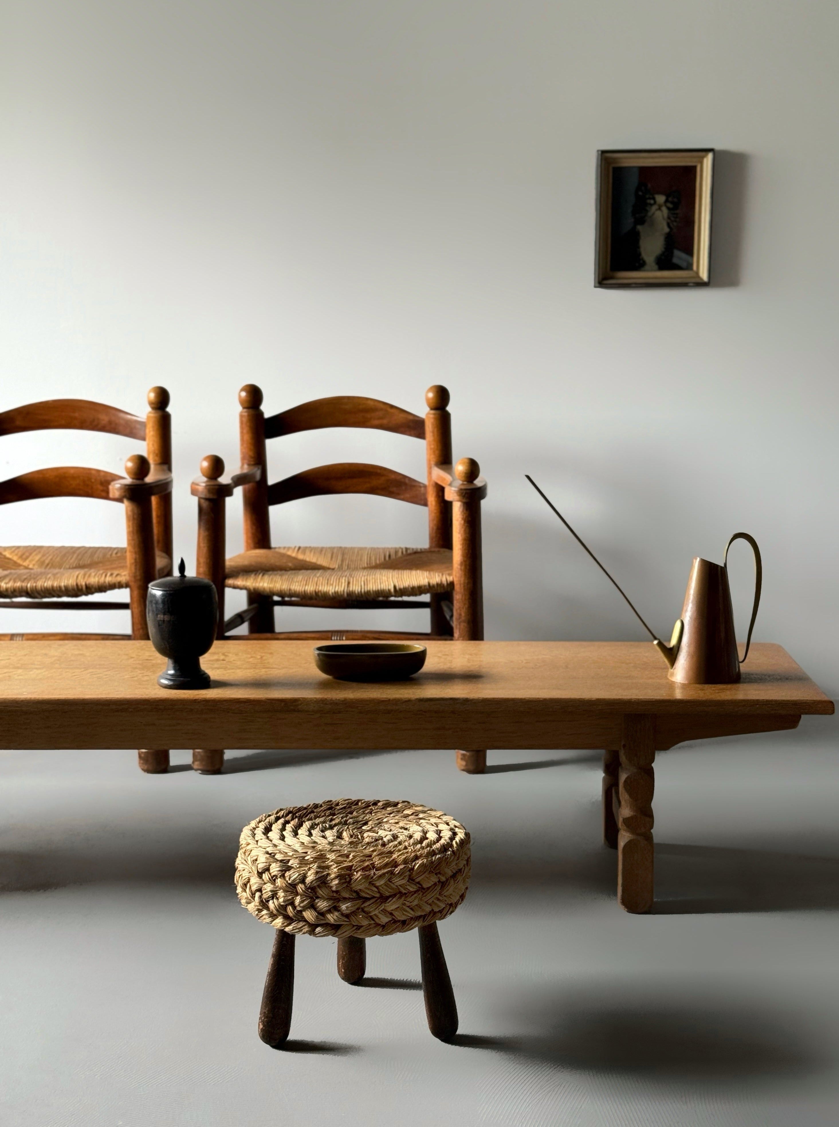 Stool designed by Adrien Audoux and Frida Minet - France -1950