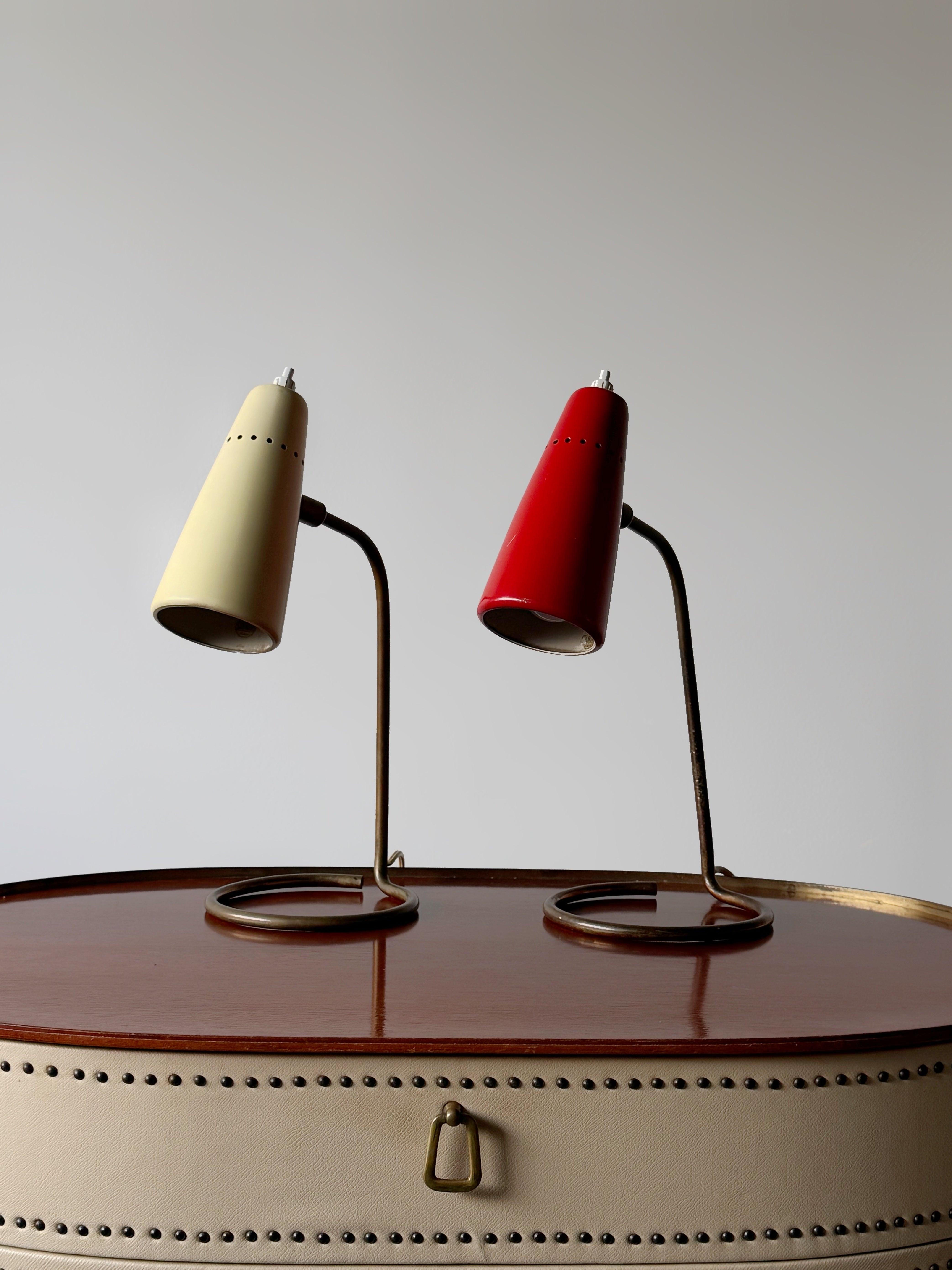 1950s Stilnovo Adjustable Metal Table Lamp
