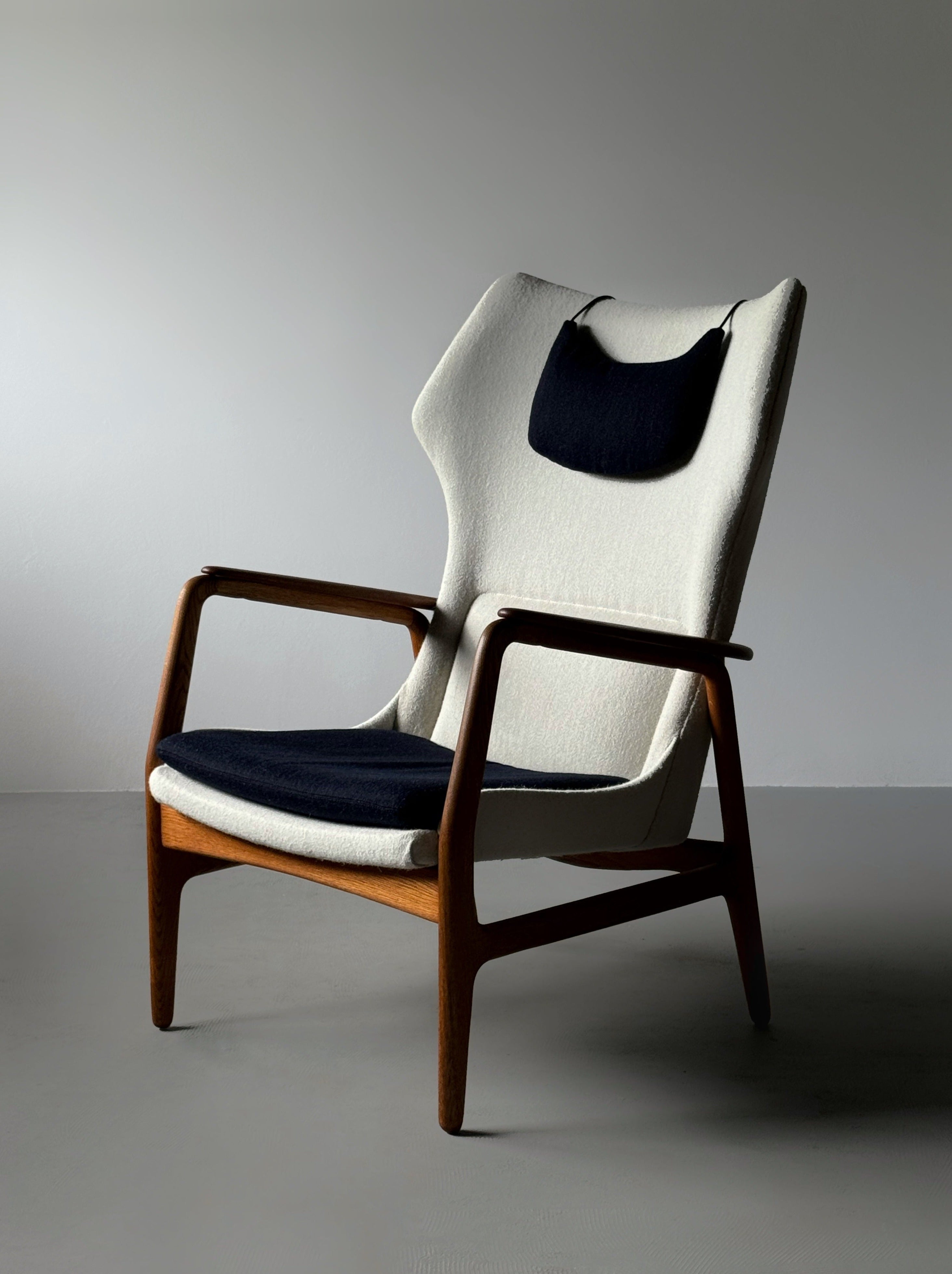 High Back Armchair by Arnold Madsen & Henry Schubell for Bovenkamp, Netherlands 1960s