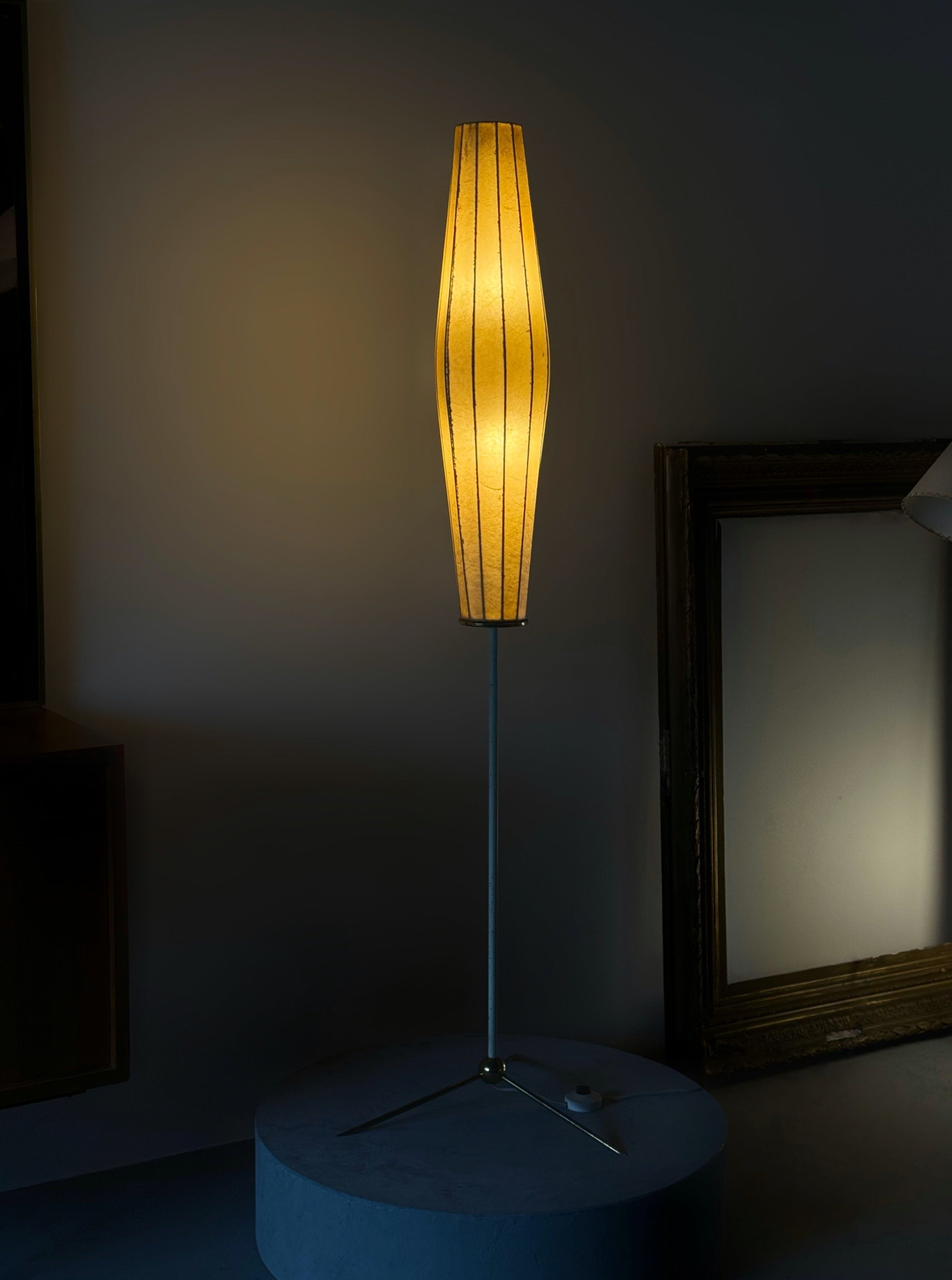 Extra Large Mid-Century Modern Cocoon Floor Lamp