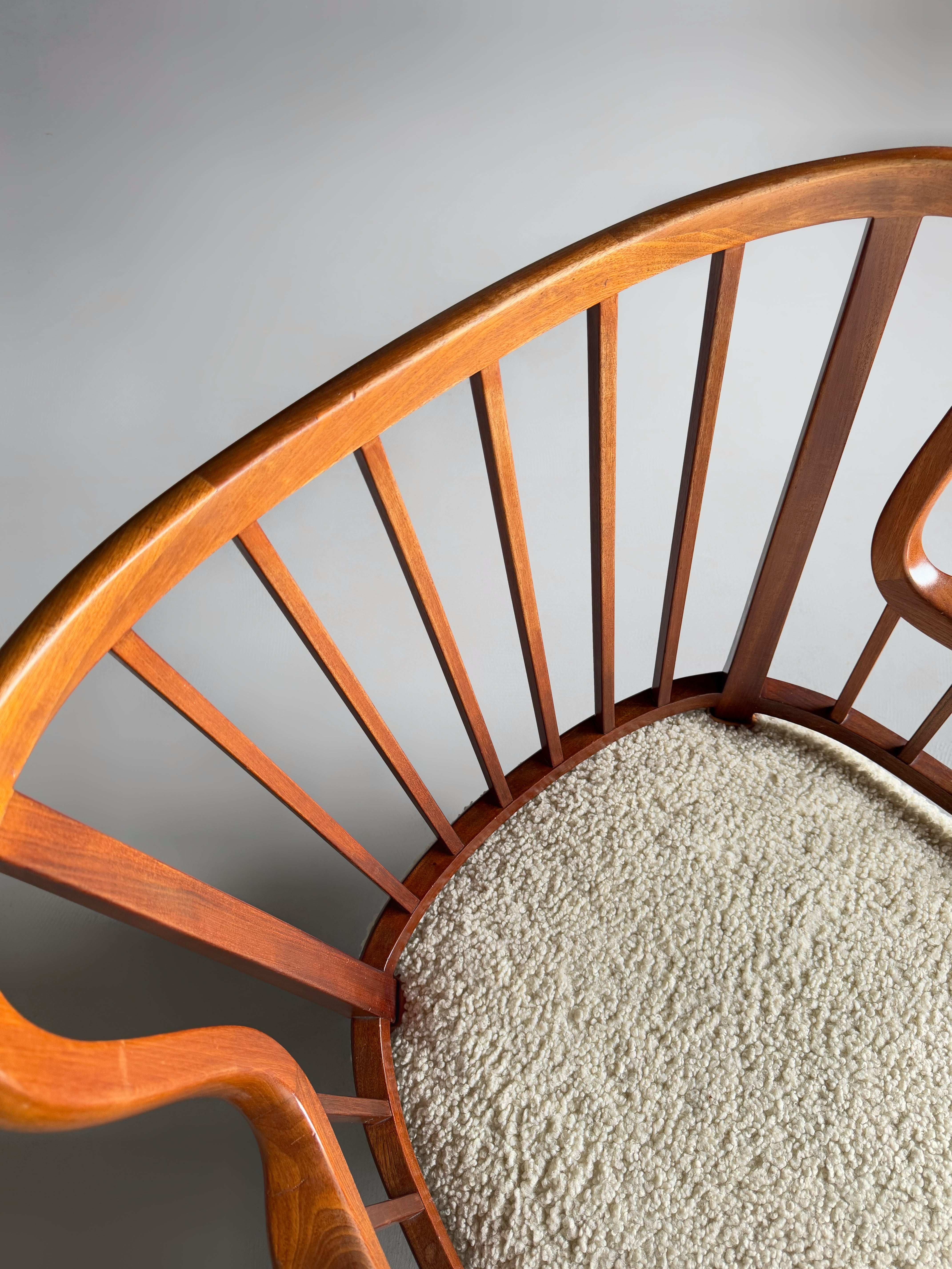 Danish cabinetmaker armchair in Cuban mahogany