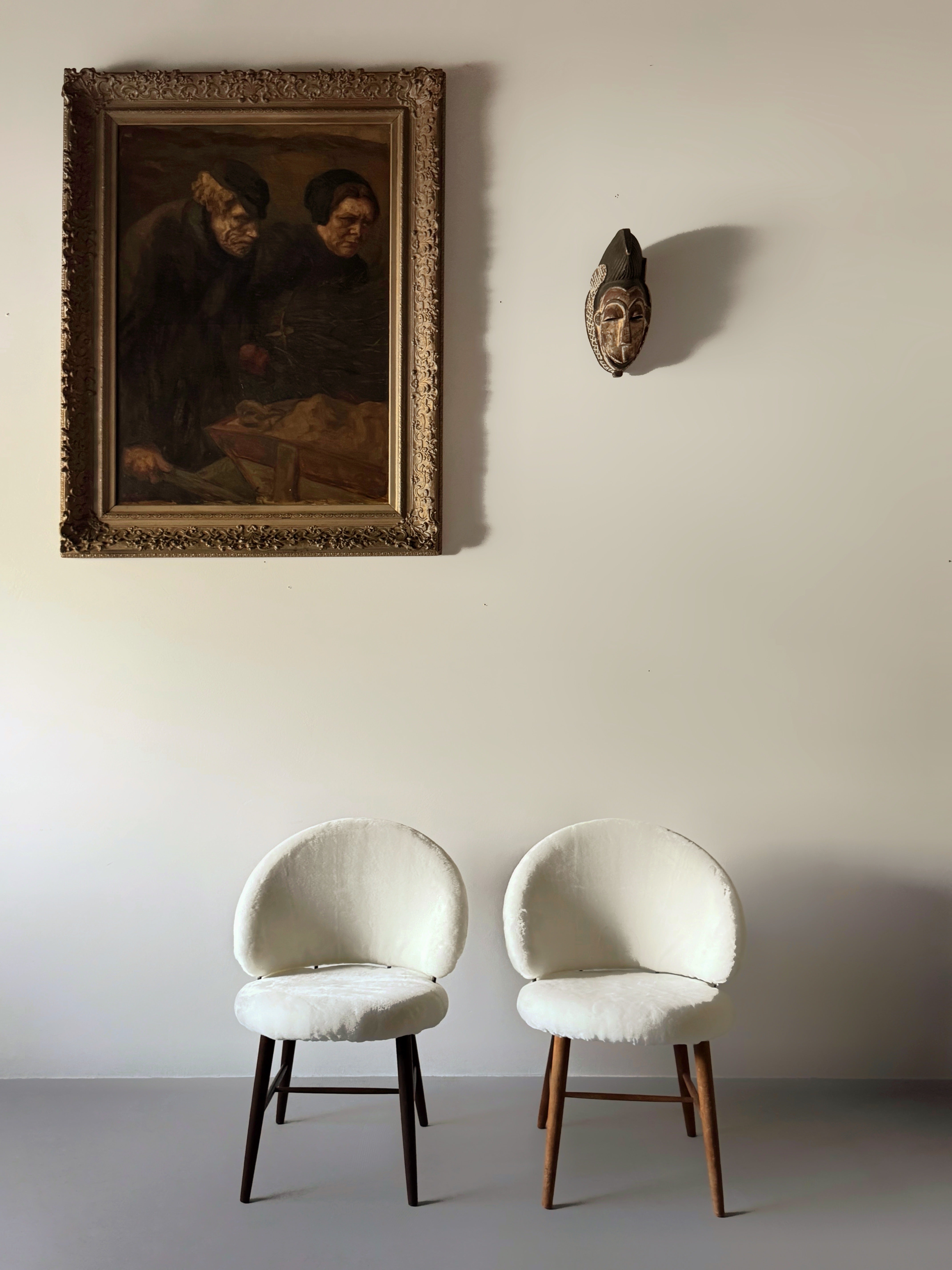 Vintage Danish Vanity Chair, Denmark 1950s