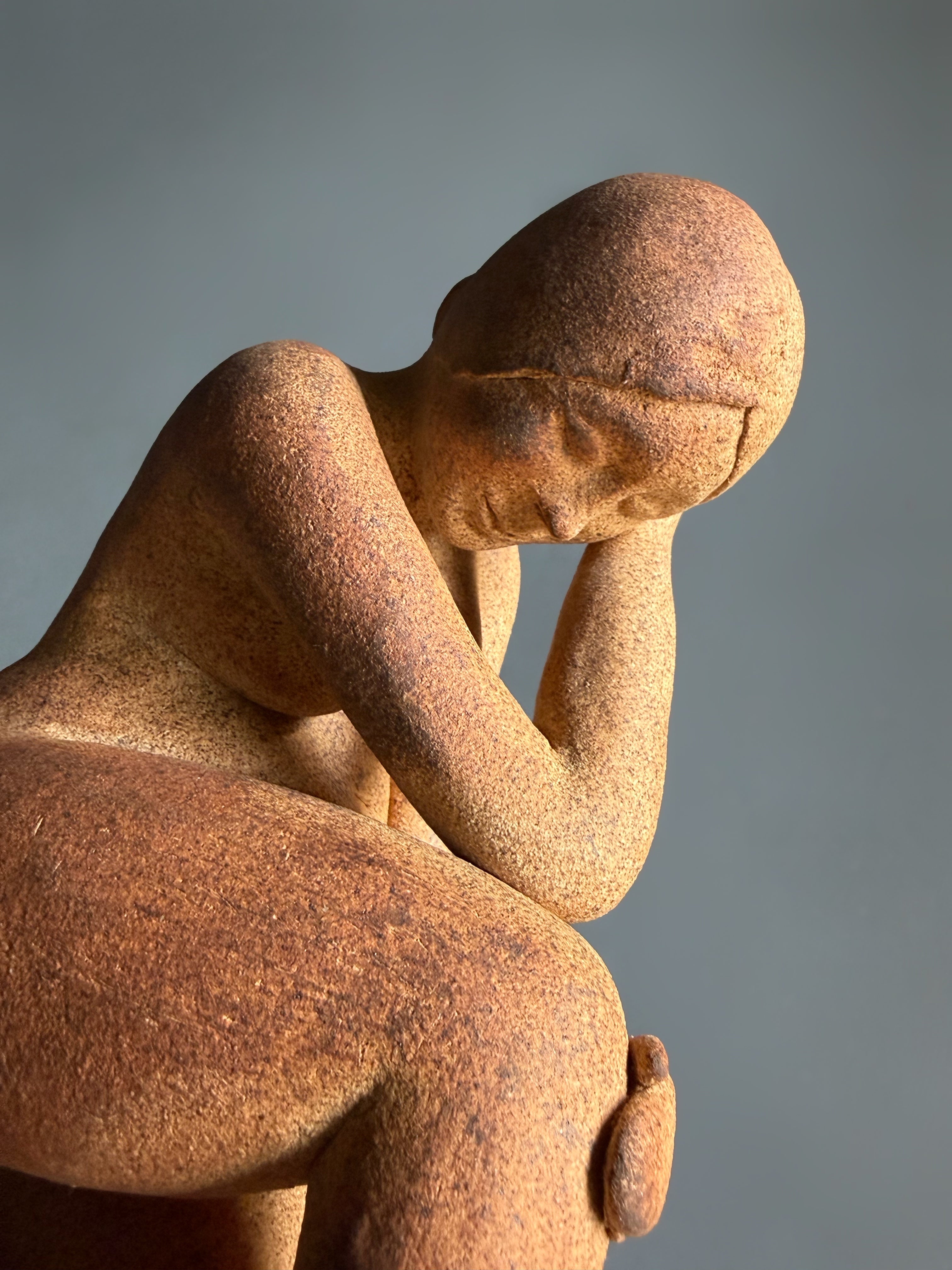 Bodil Hansen Signert Keramikk Skulptur, Denmark 1997