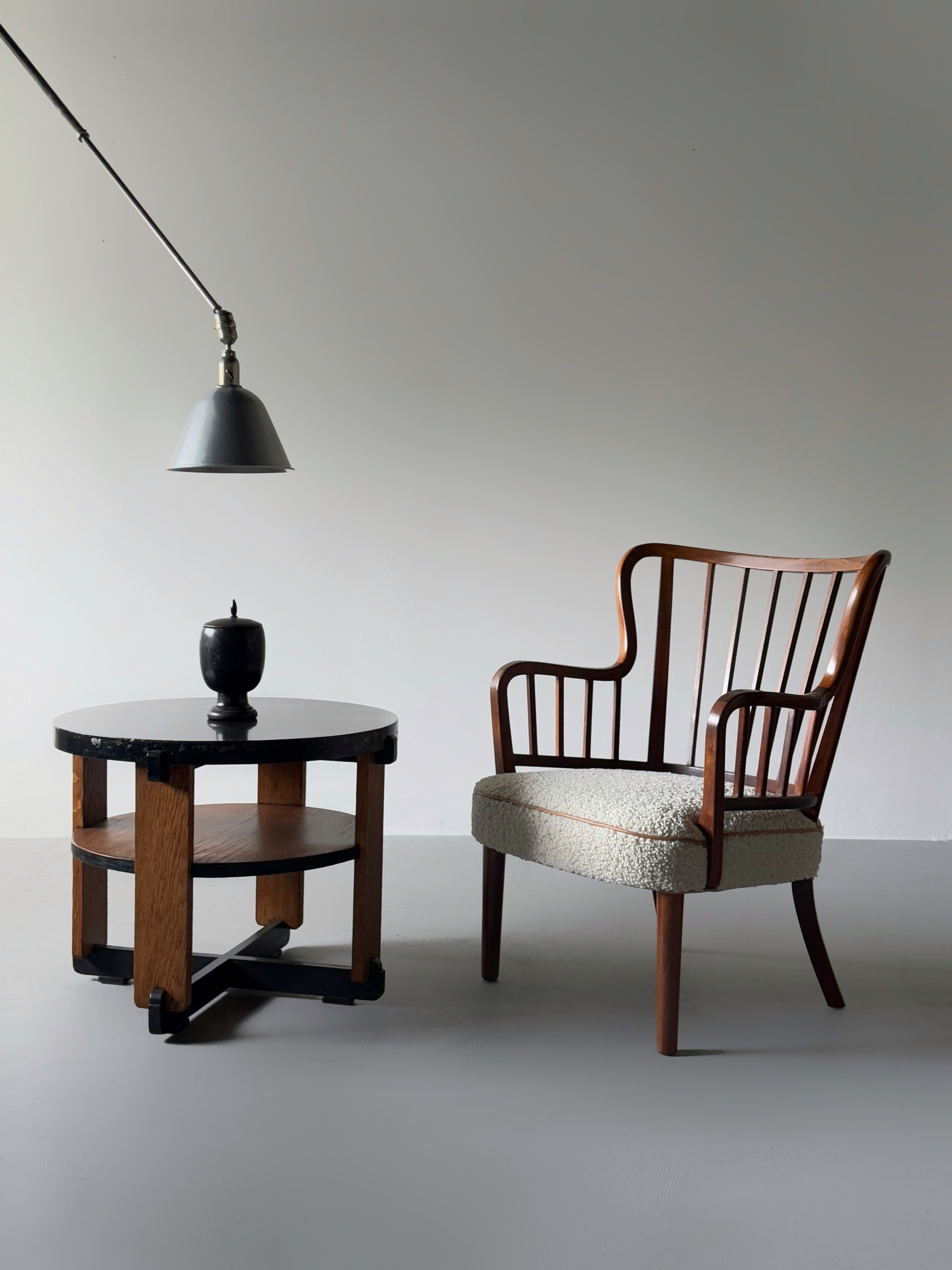 Danish cabinetmaker armchair in Cuban mahogany