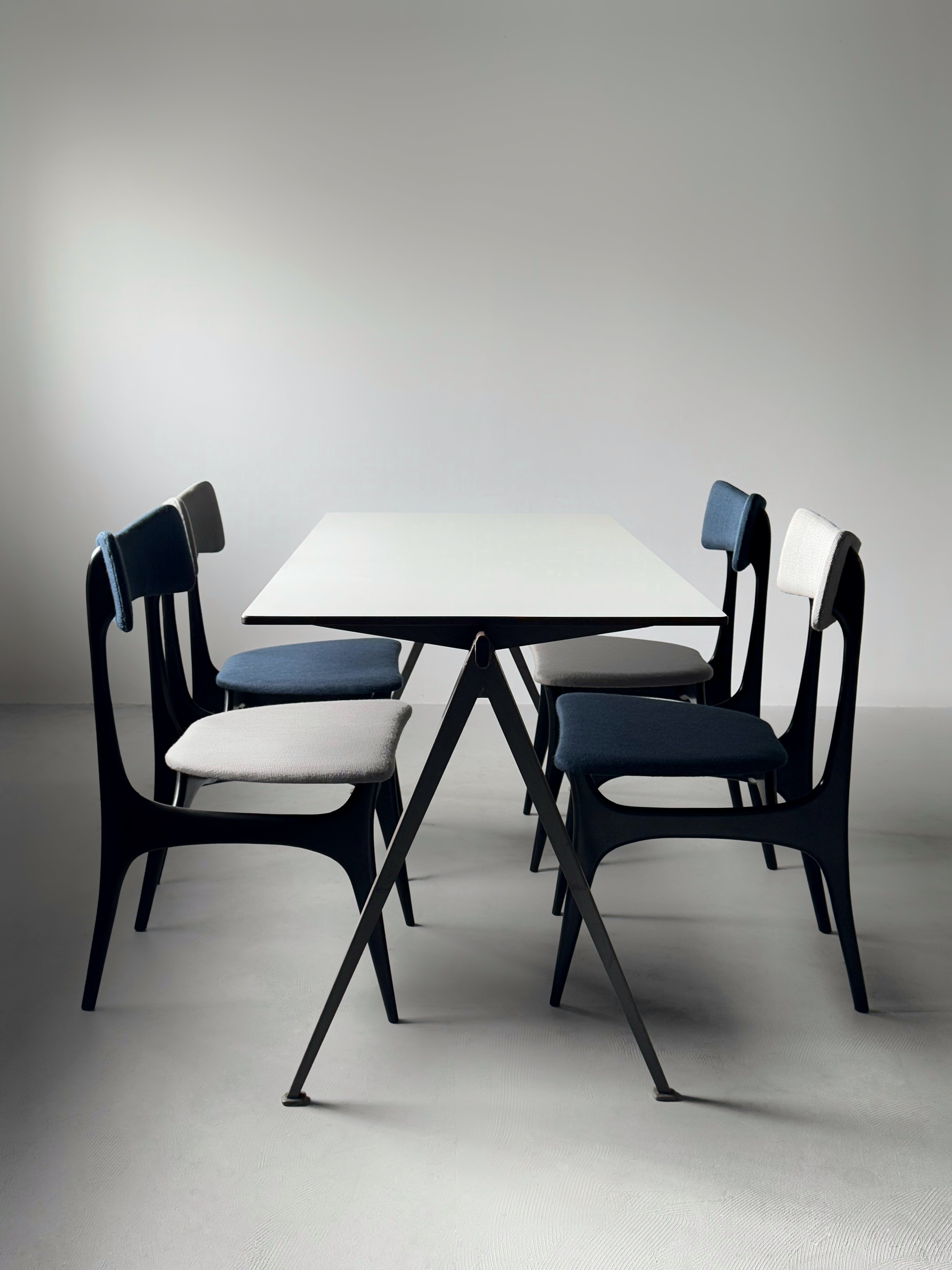 S3 dining chairs by Alfred Hendrickx for Belform, Belgium 1958