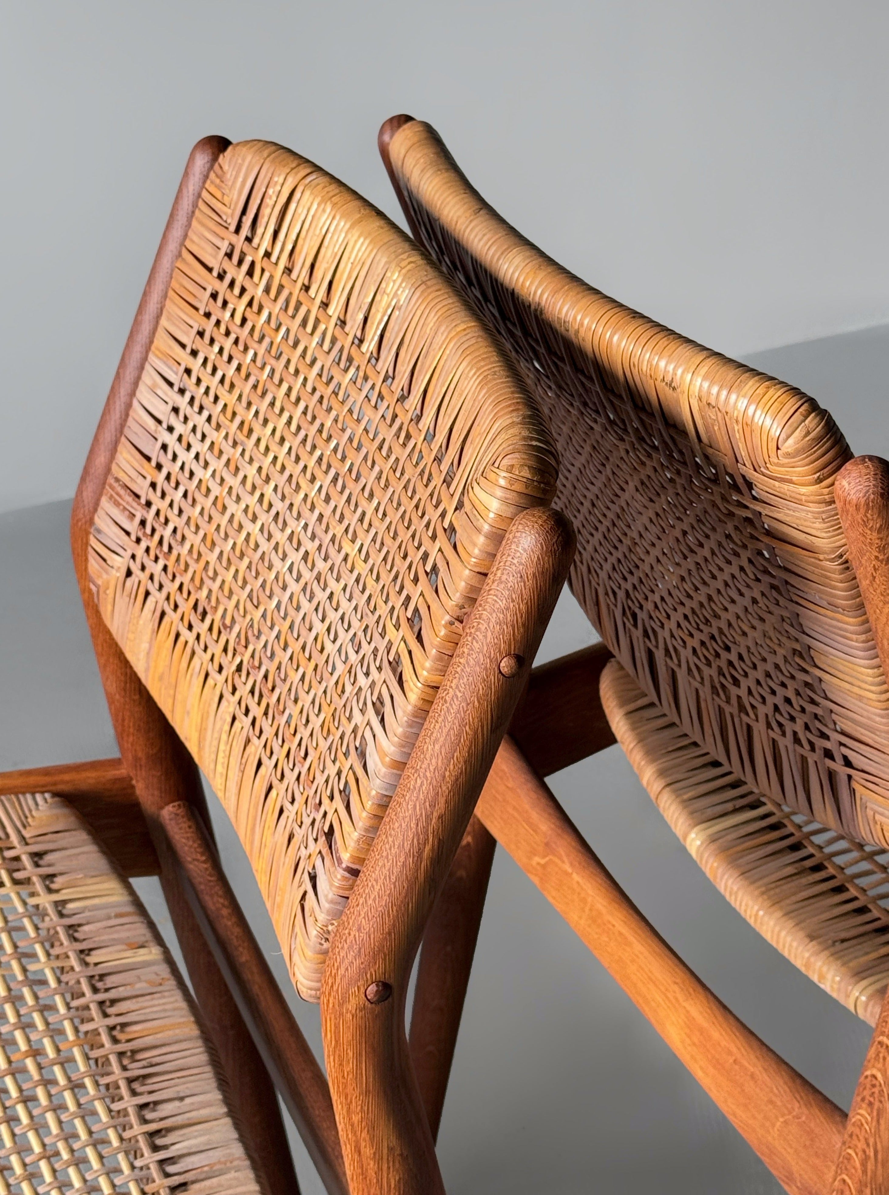 Model 51 chair oak & cane by Arne Vodder for Sibast Møbelfabrik