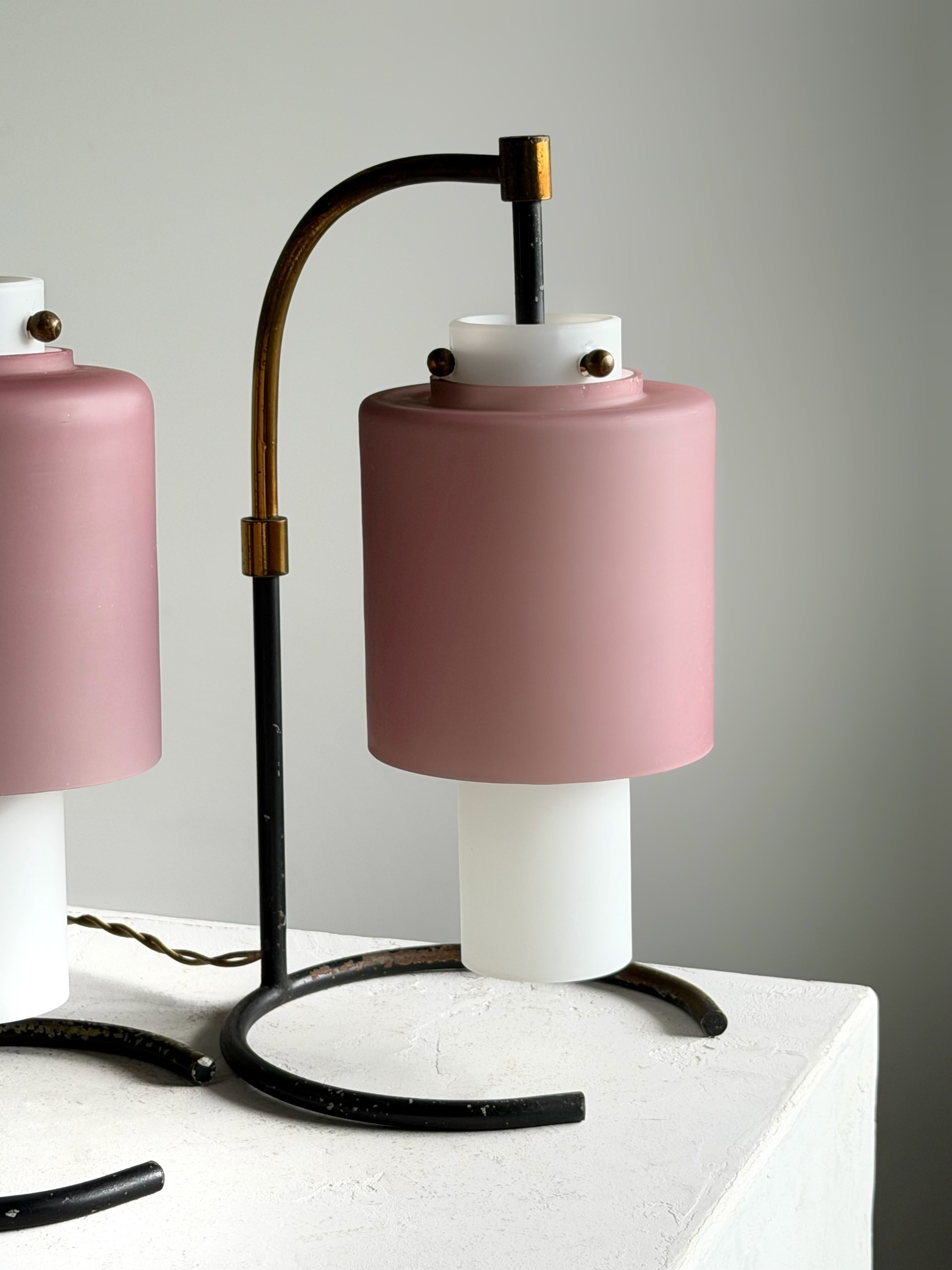 Pair of Desk lamps by Angelo Lelii for Arredoluce, 1950