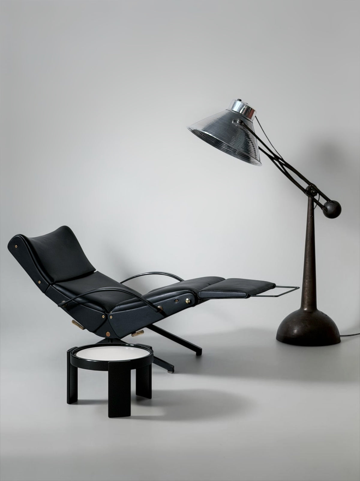 Large Medical Floor Lamp by André Walter, France 1930s–1940s