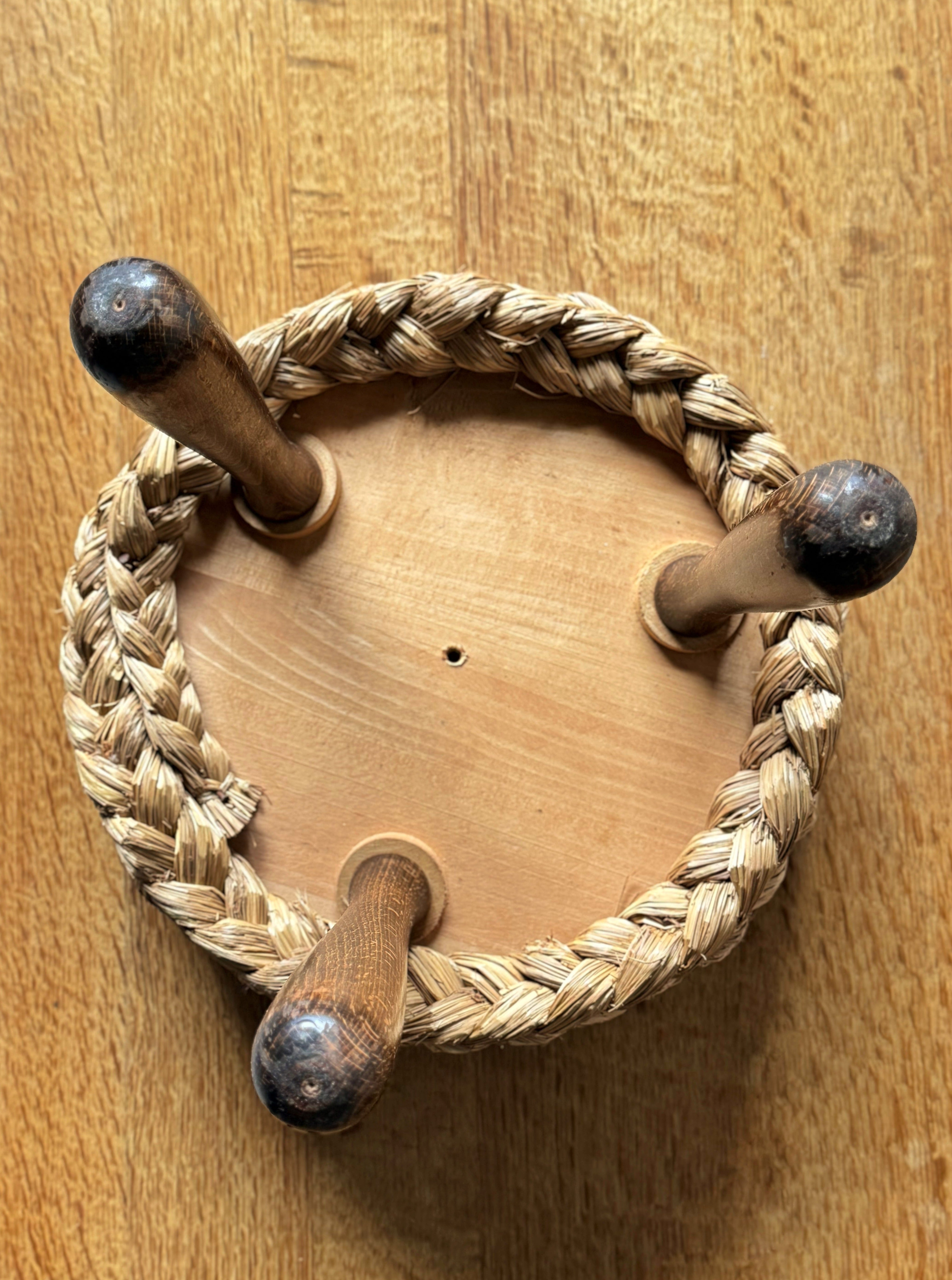 Stool designed by Adrien Audoux and Frida Minet - France -1950