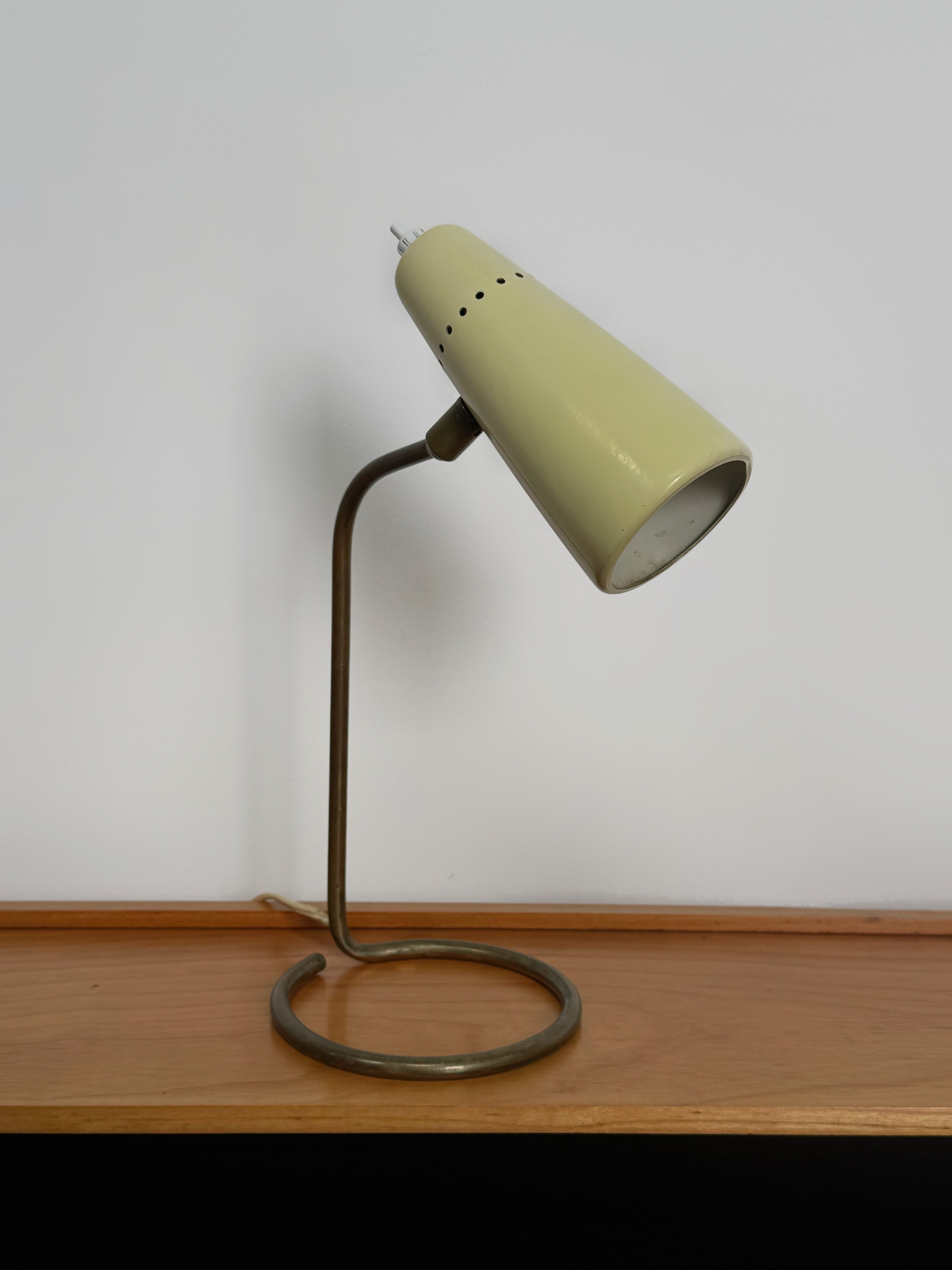 1950s Stilnovo Adjustable Metal Table Lamp