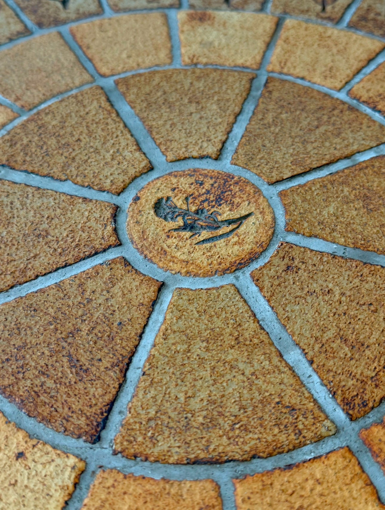 Low round coffee table by Roger Capron