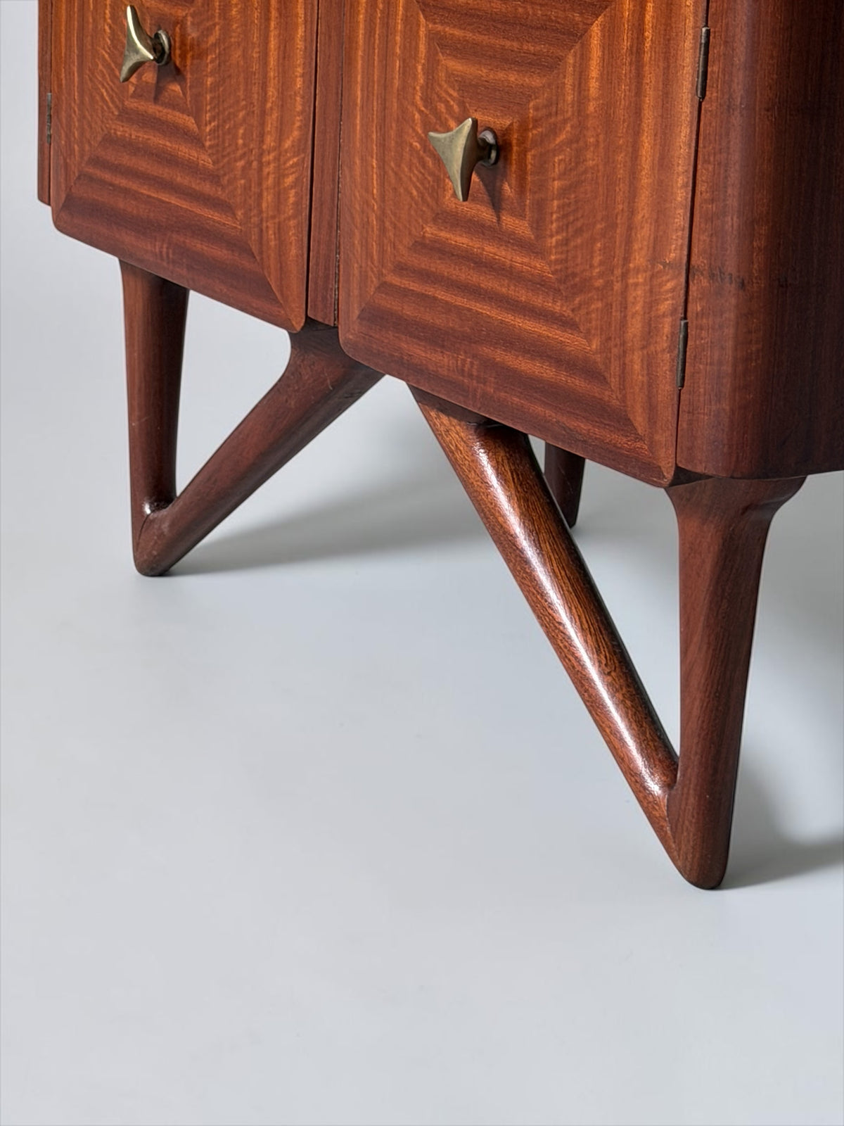 Pair of Italian Bedside Cabinets, Italy 1950s
