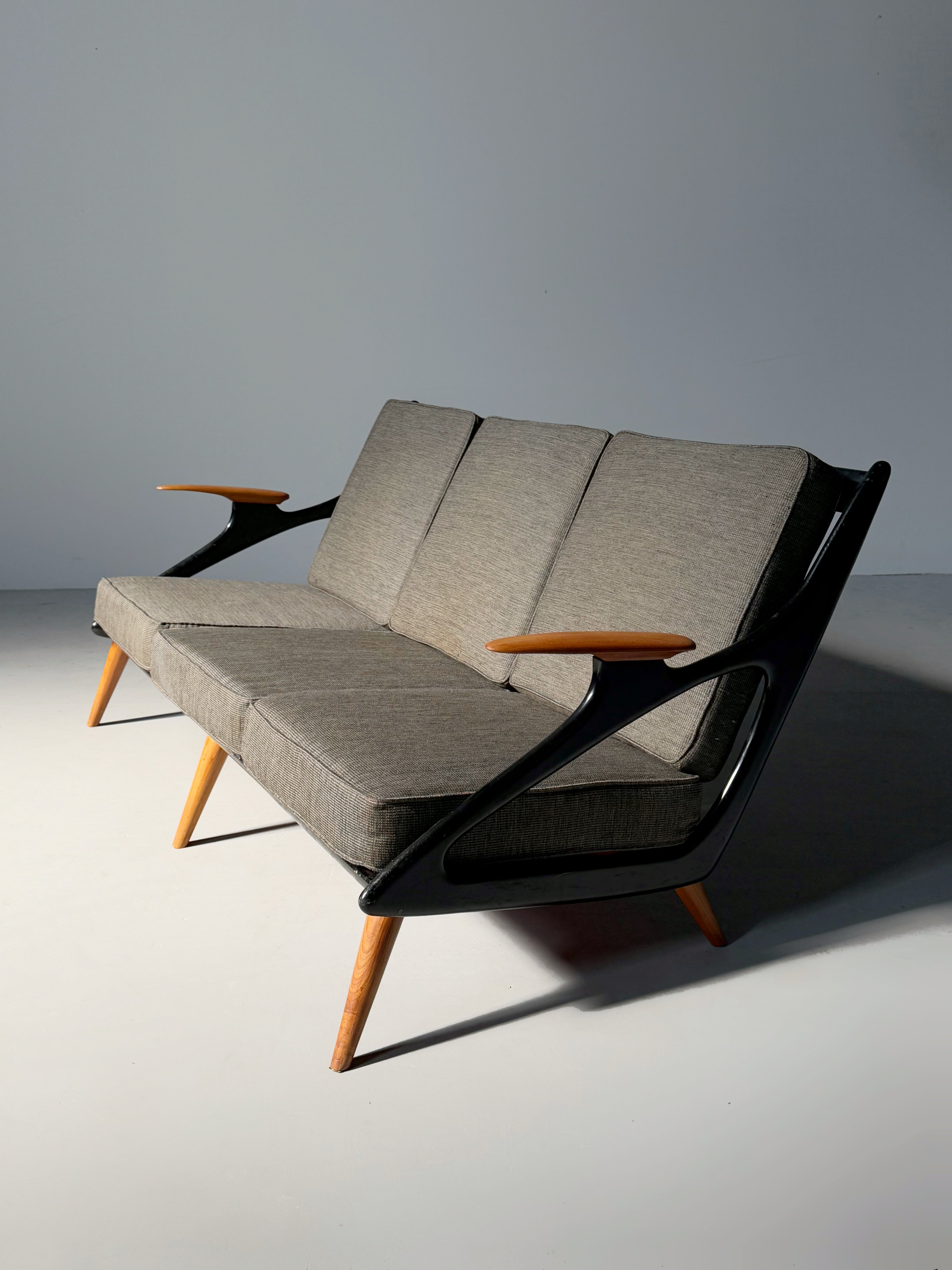 3 seater sofa with coffee table by Spruij Holland, 1954