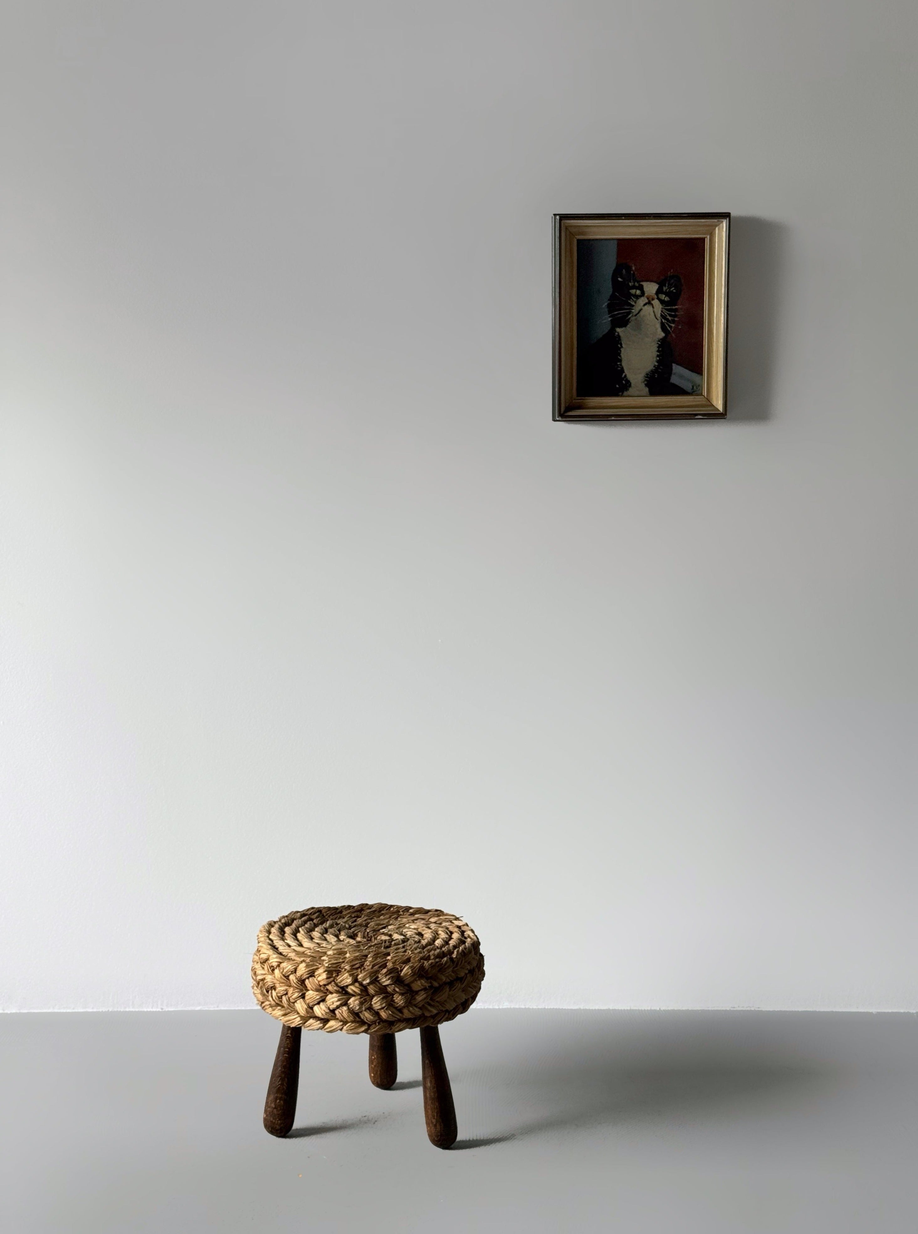 Stool designed by Adrien Audoux and Frida Minet - France -1950