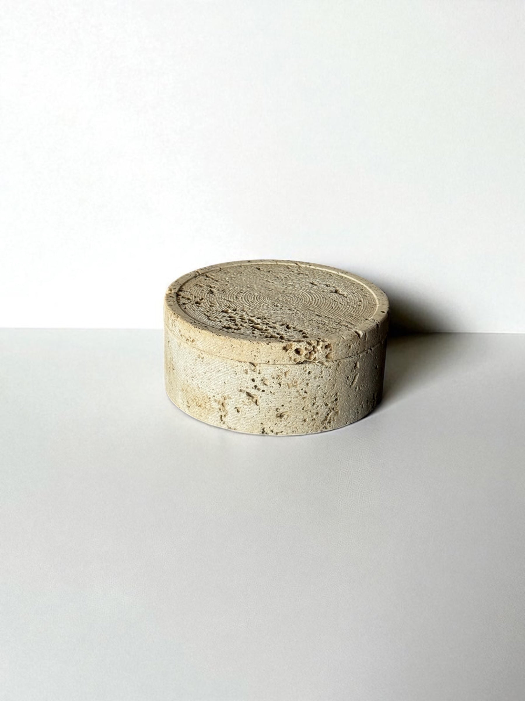 Travertine box by Alessandso giusti & Egidio Di Rosa for UP&UP, 1970s