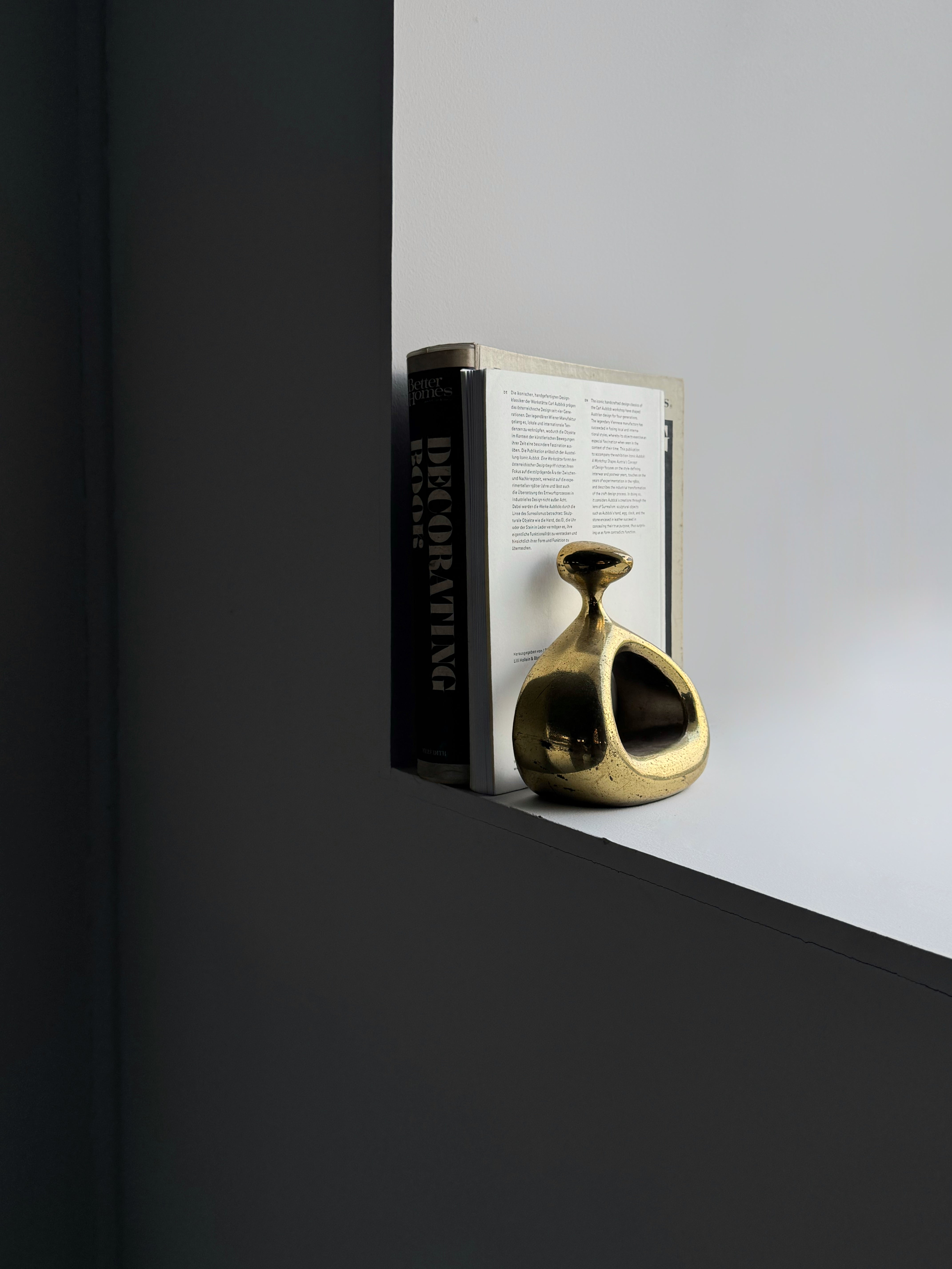 Brass "Stirrup" Bookends Designed by Ben Seibel, Set of 2, Signed 1950s