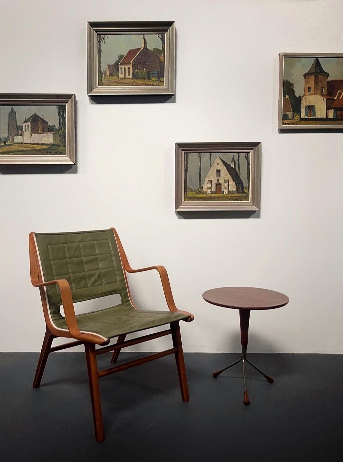 Tripod side table by Albert Larsson